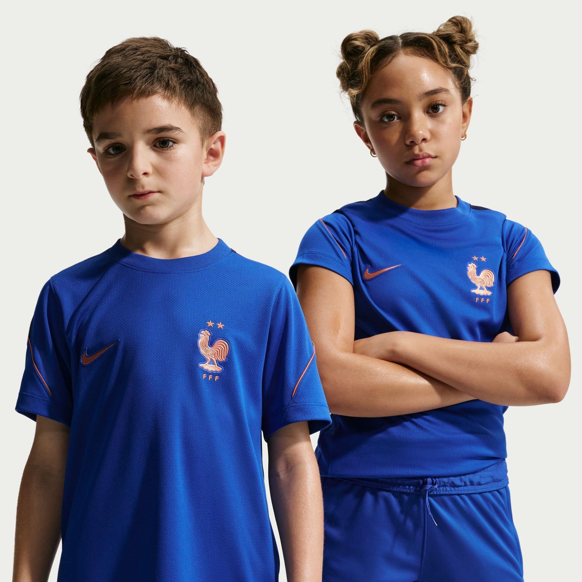 Nike Boys Kids' France Short Sleeve T-Shirt - Blue/White - 13 (XL)
