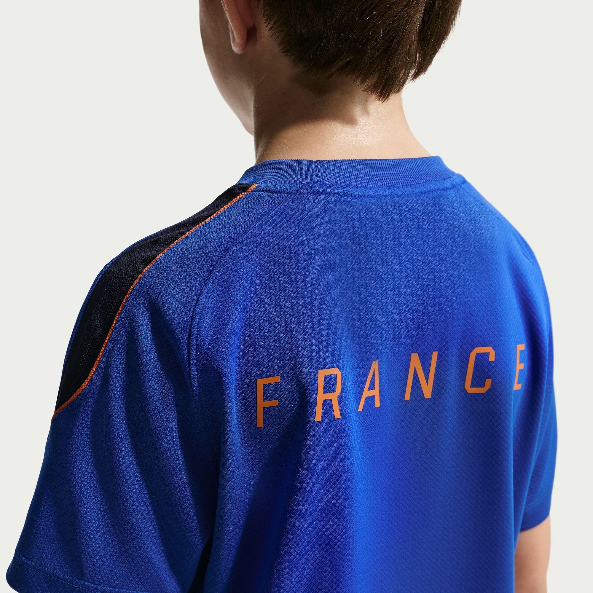 Blå/Hvid - Nike - Kids' France Short Sleeve T-Shirt - 5