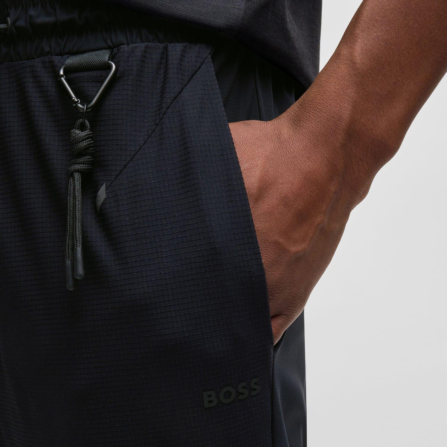 Black - Boss - Hwoven Tracksuit Bottoms - 3