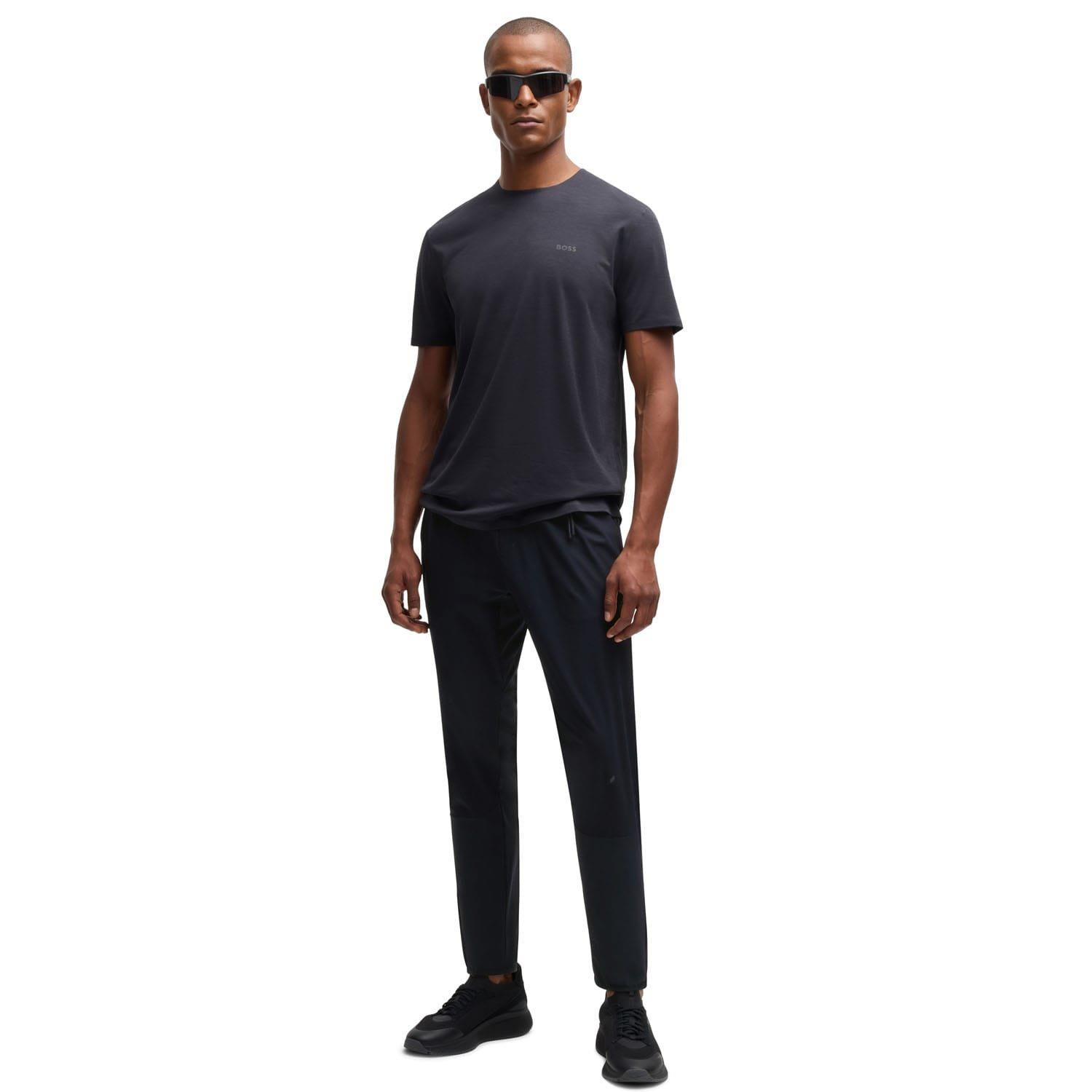 Black - Boss - Hwoven Tracksuit Bottoms - 4