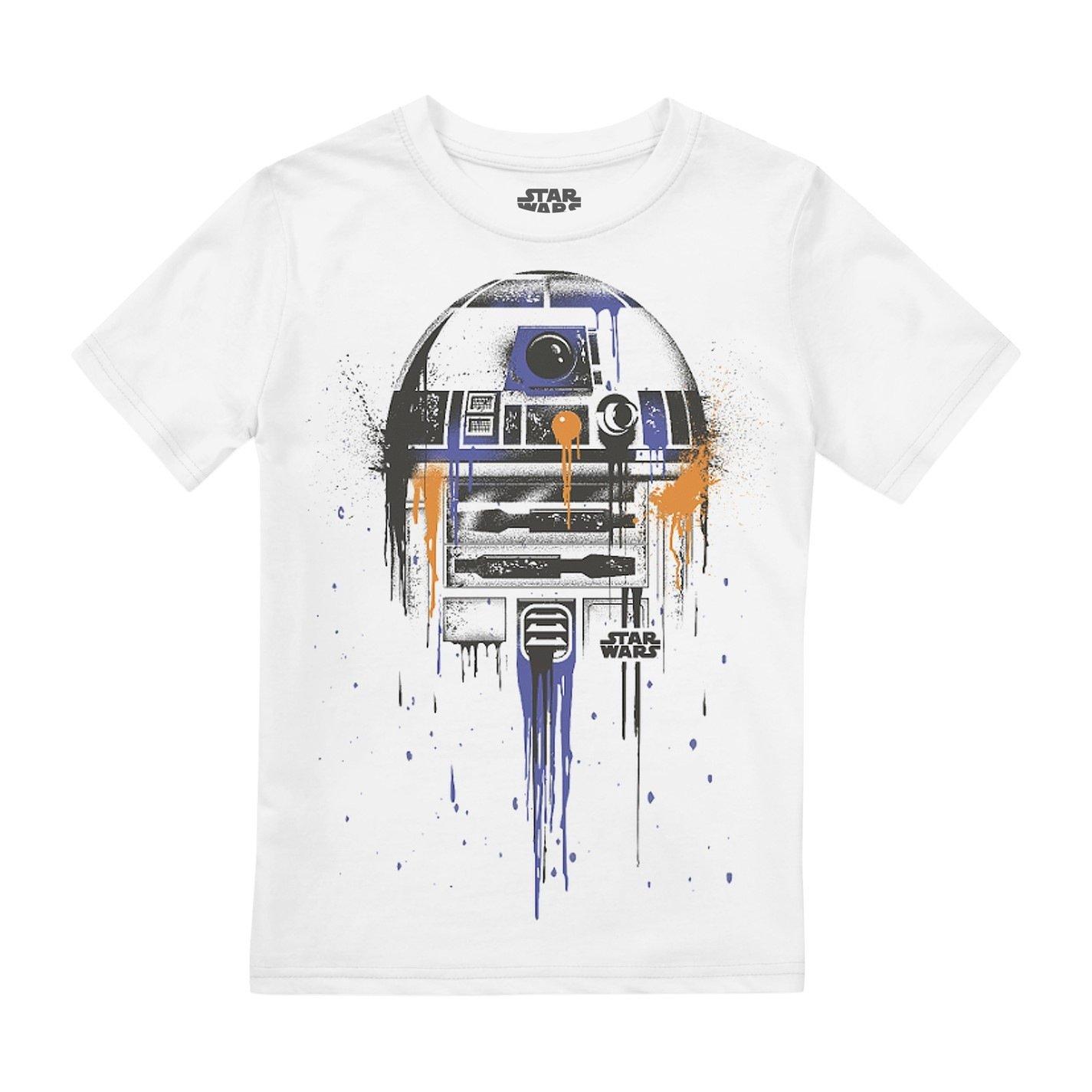 White - Star Wars - R2D2 PAINT DRIP - 1
