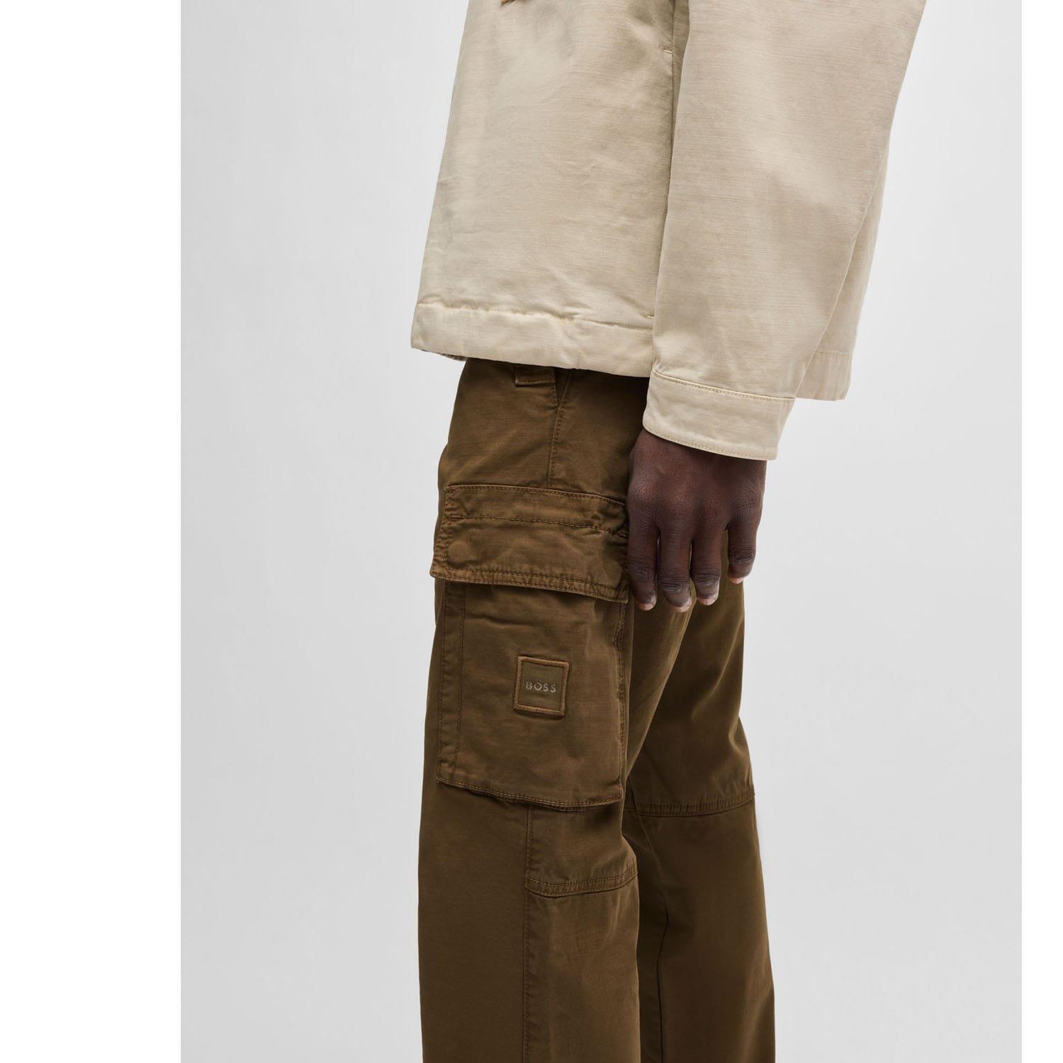 Green - Boss - Sisla-8 Cargo Trousers - 5
