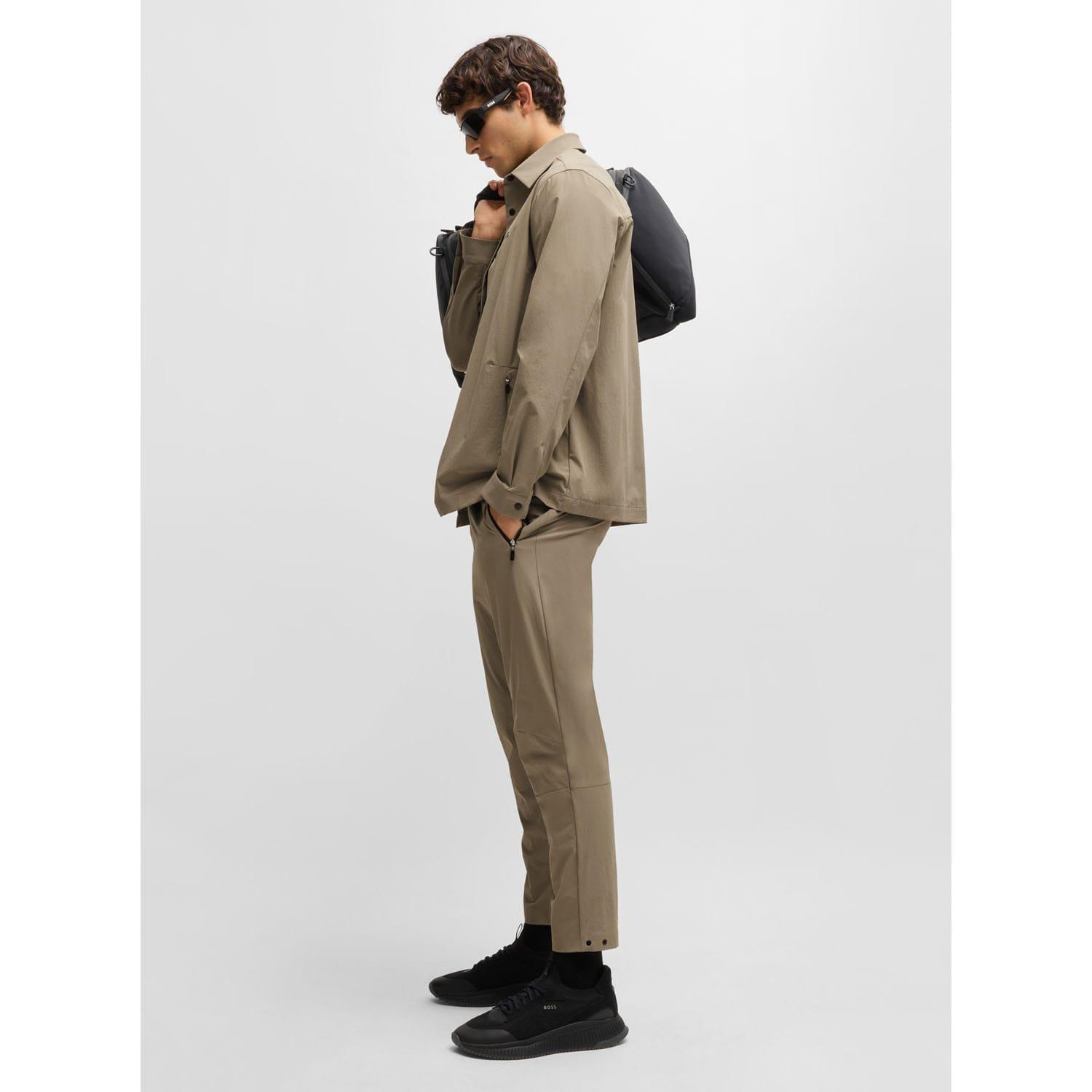 Green - Boss - T Basin Tapered-Fit Trousers - 4