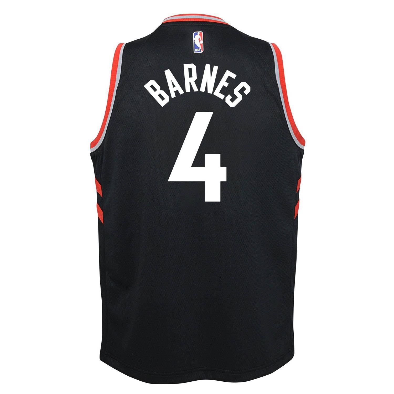 Black - Nike - Toronto Raptors Barnes #4 Jersey - 2