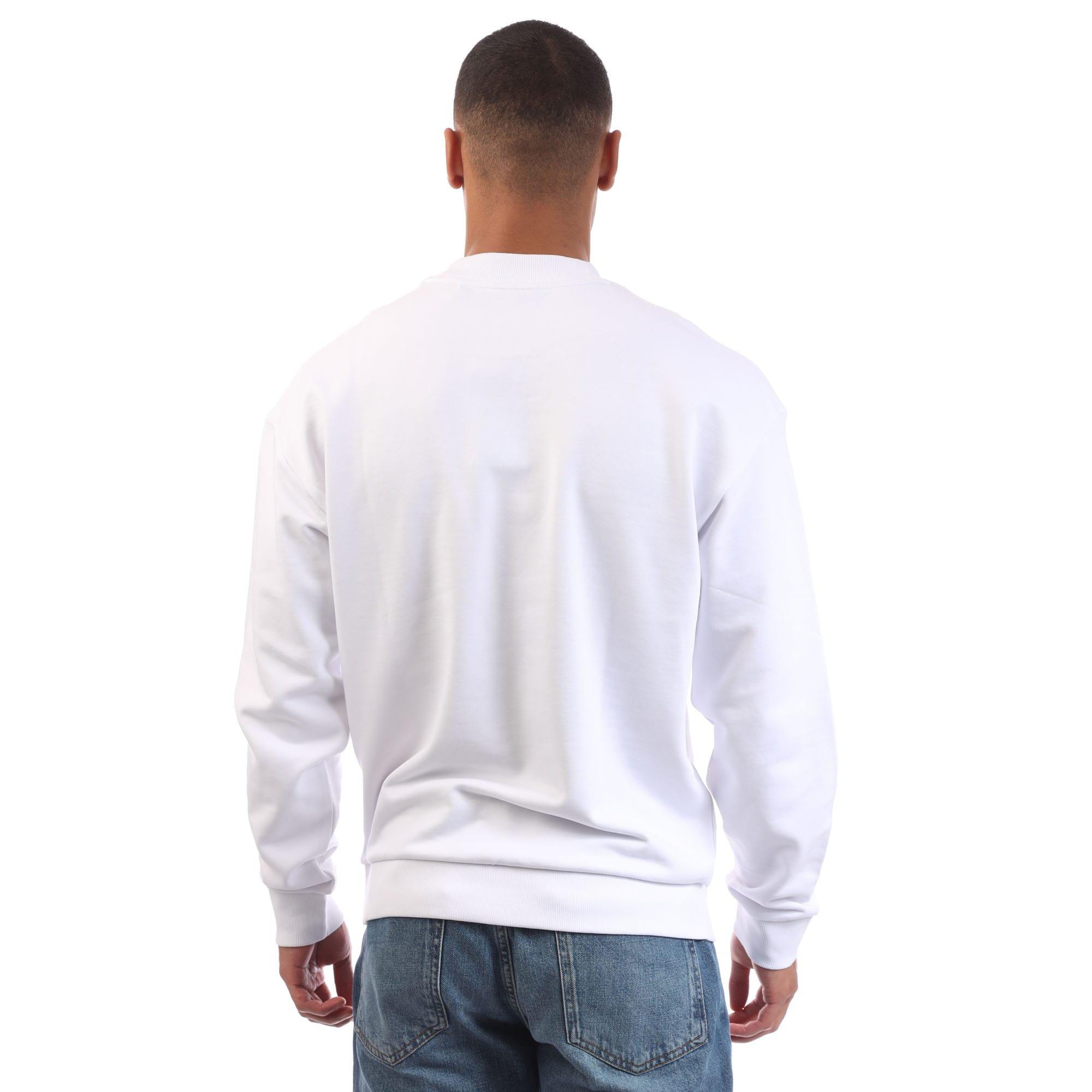 White - Hugo - Niero Logo Print Crewneck Sweatshirt - 2