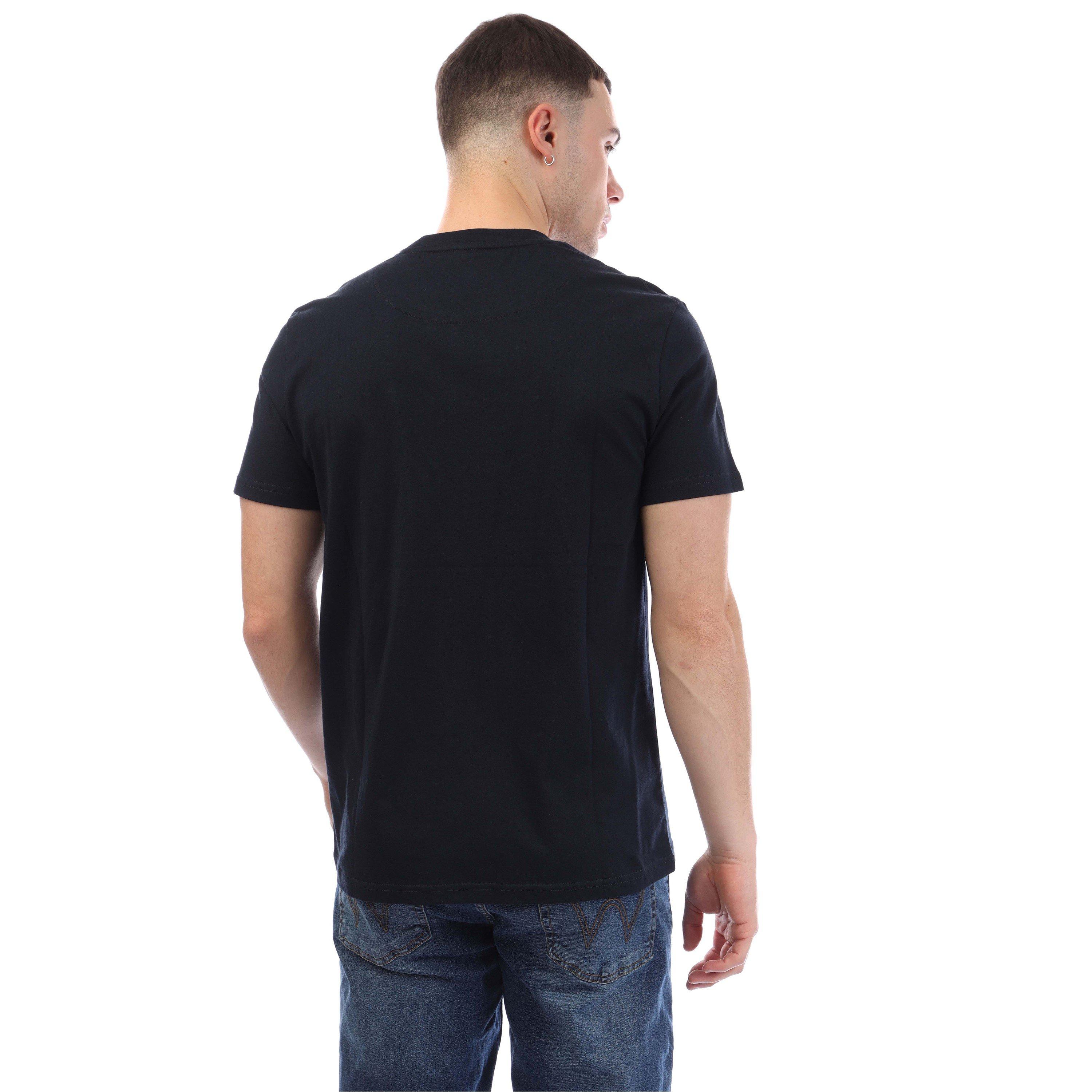 Navy - Weekend Offender - Shareck Check T-Shirt - 3