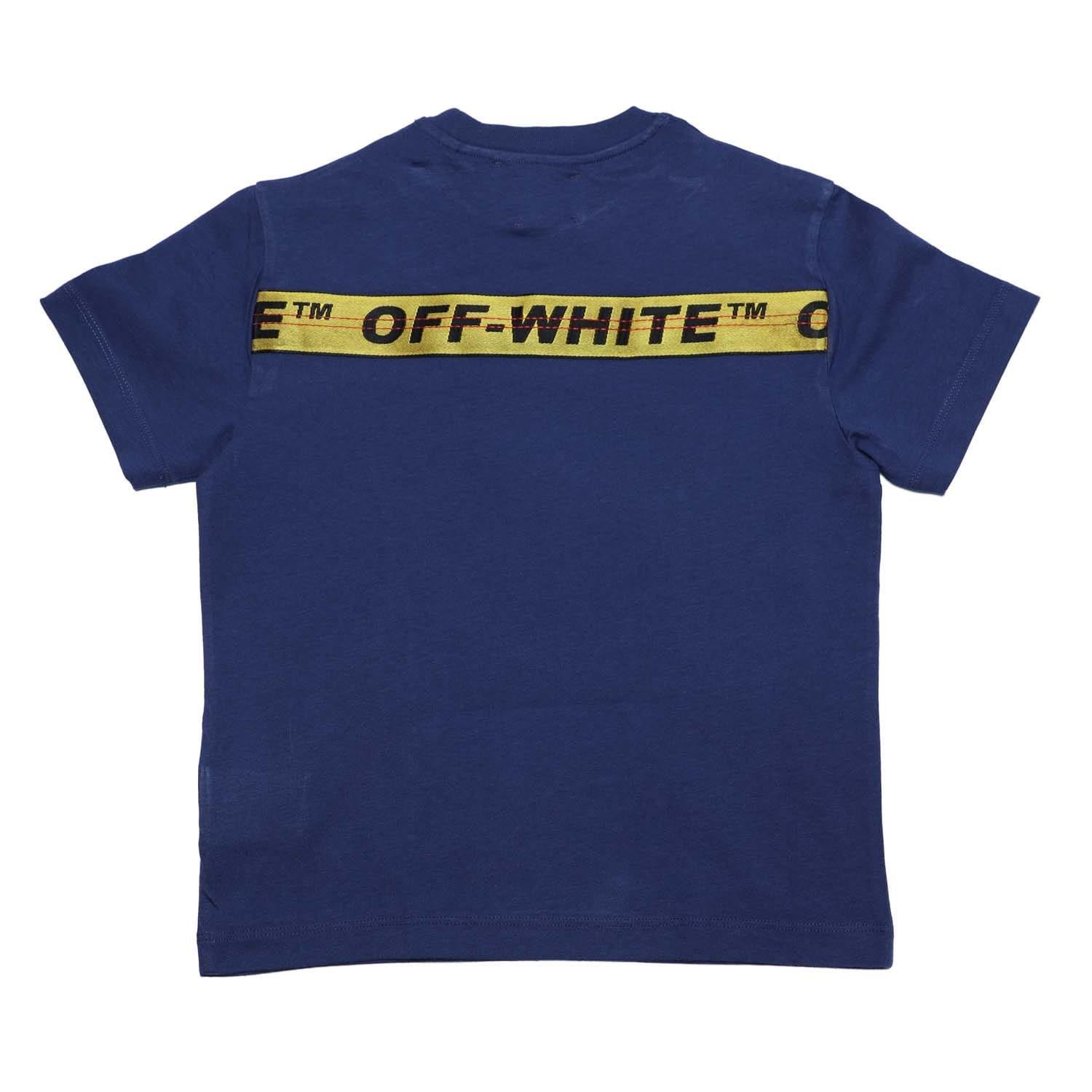 Navy Yellow - Off White - Logo Industrial T-Shirt - 2