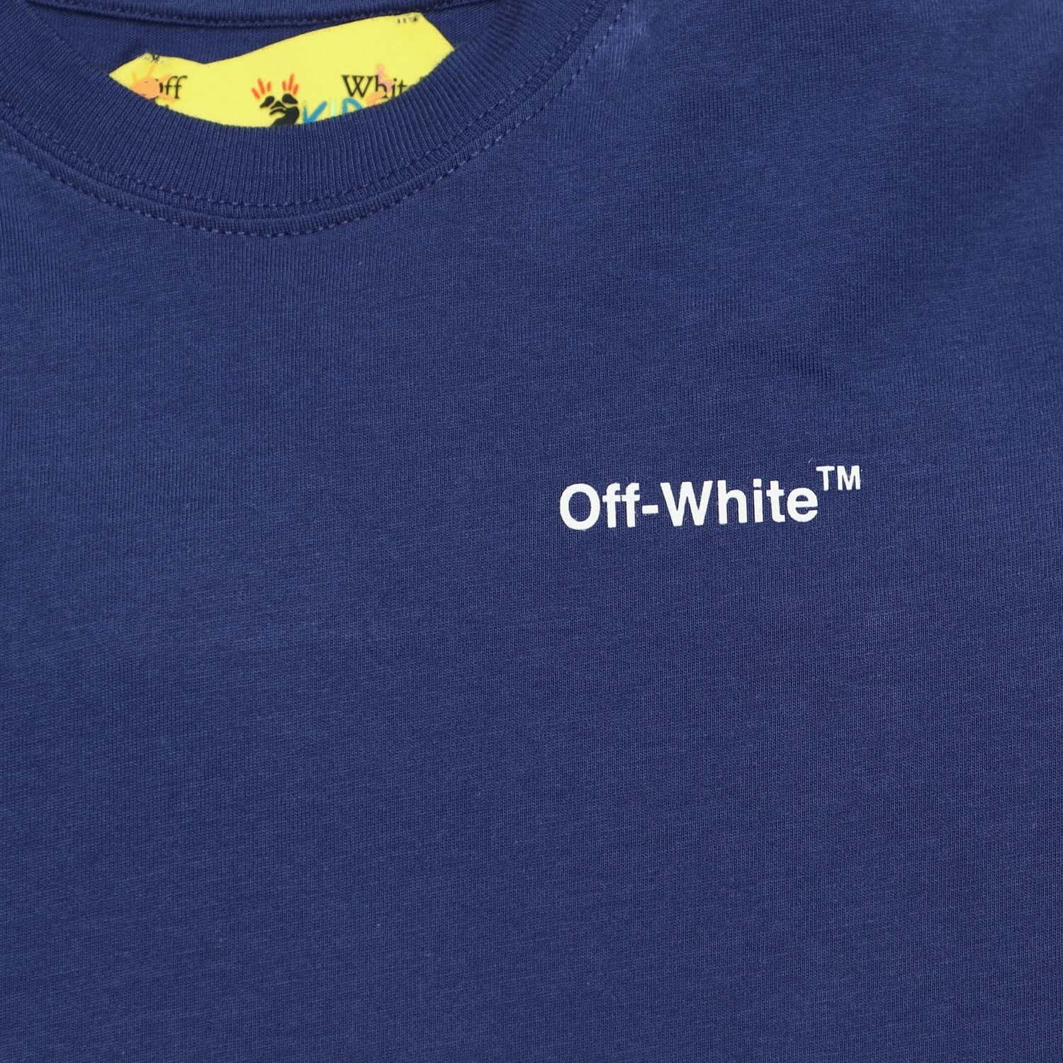 Navy Yellow - Off White - Logo Industrial T-Shirt - 3