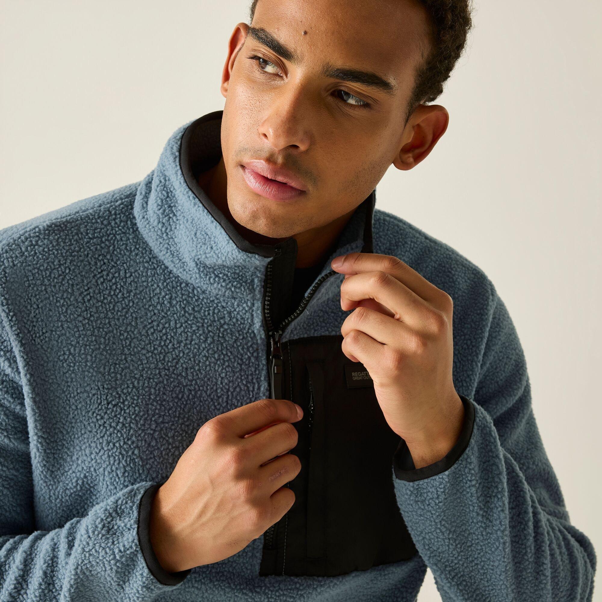 Mens Frankie Borg Half Zip Fleece