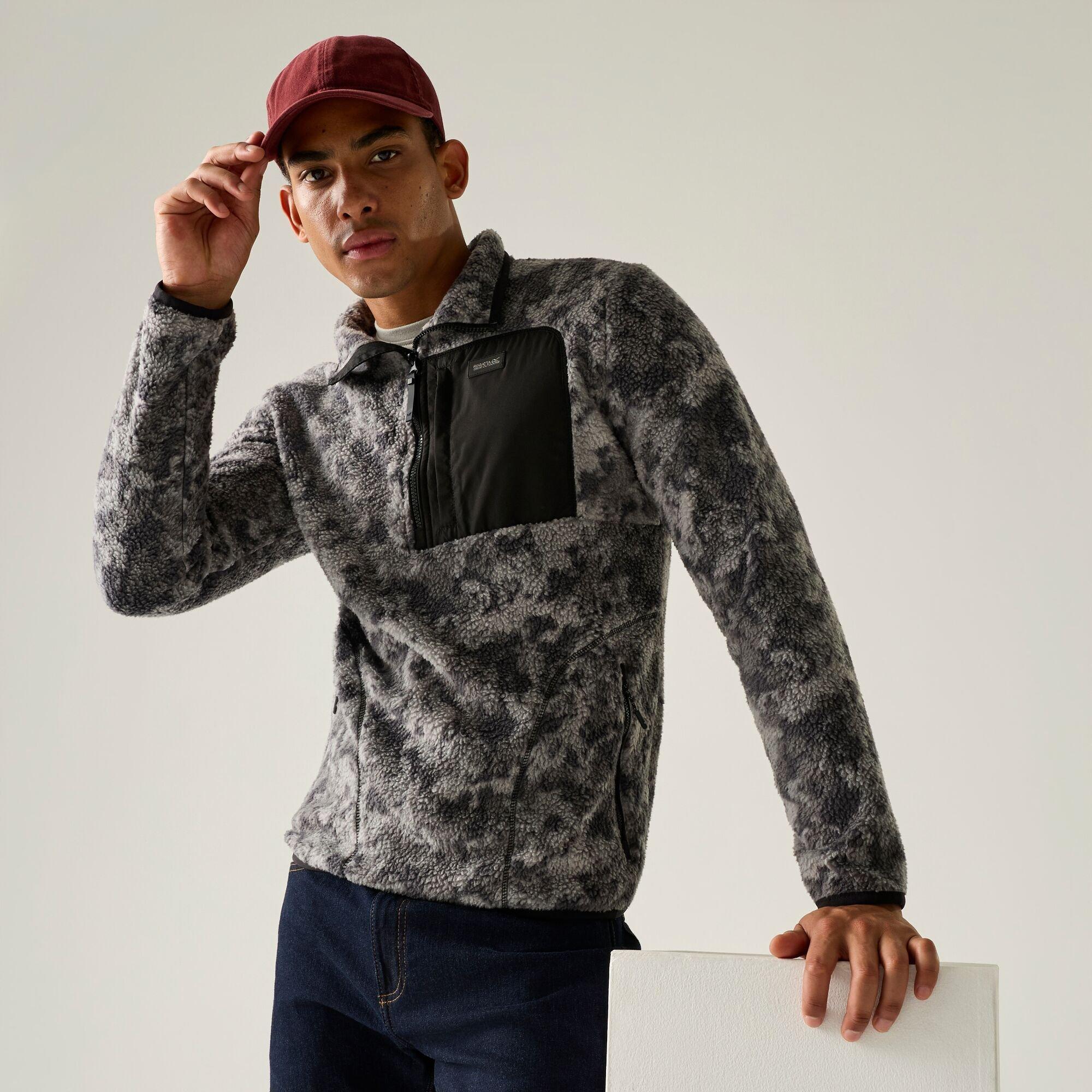 Mens Frankie Borg Half Zip Fleece