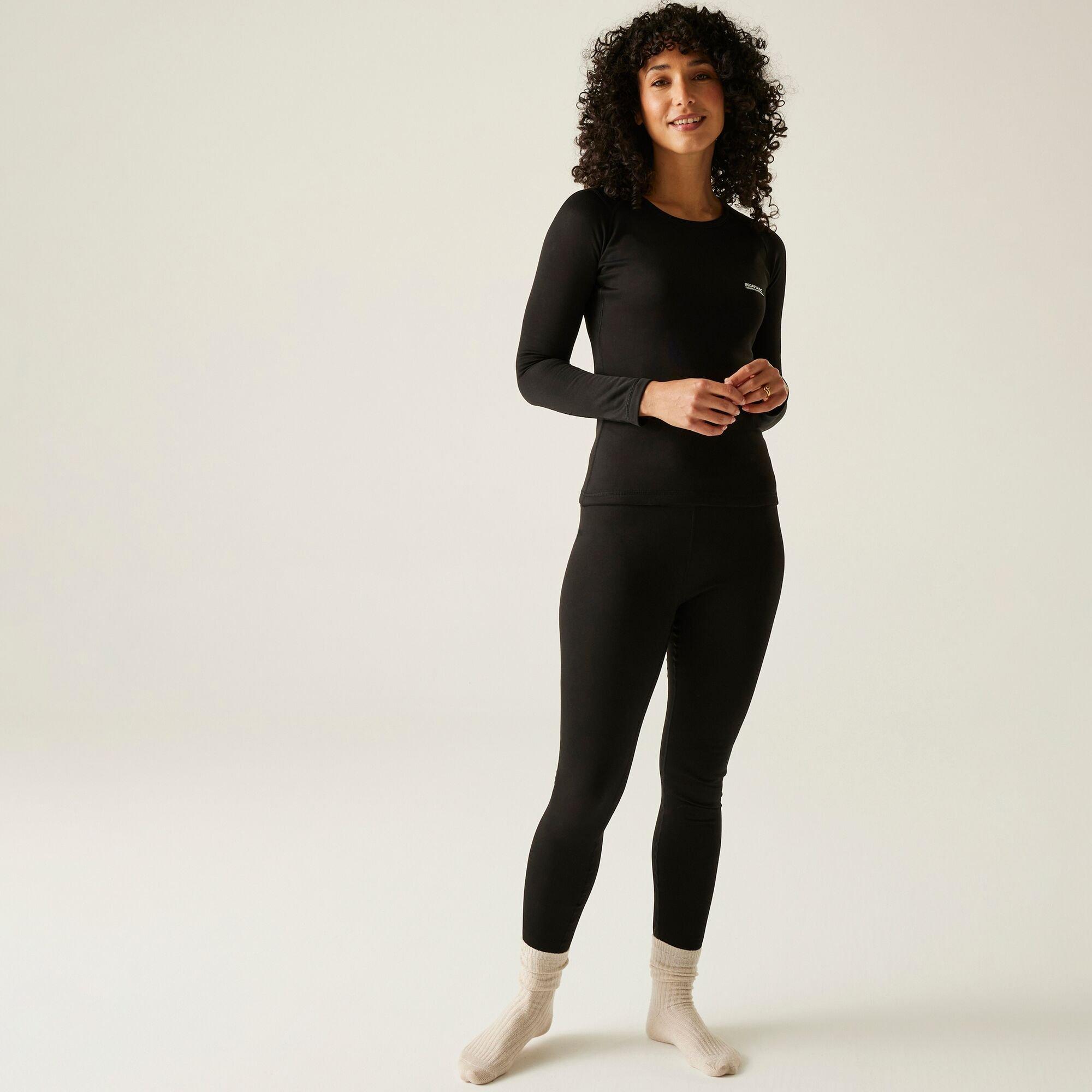 Black - Regatta - Womens Thermal Baselayer Set - 3