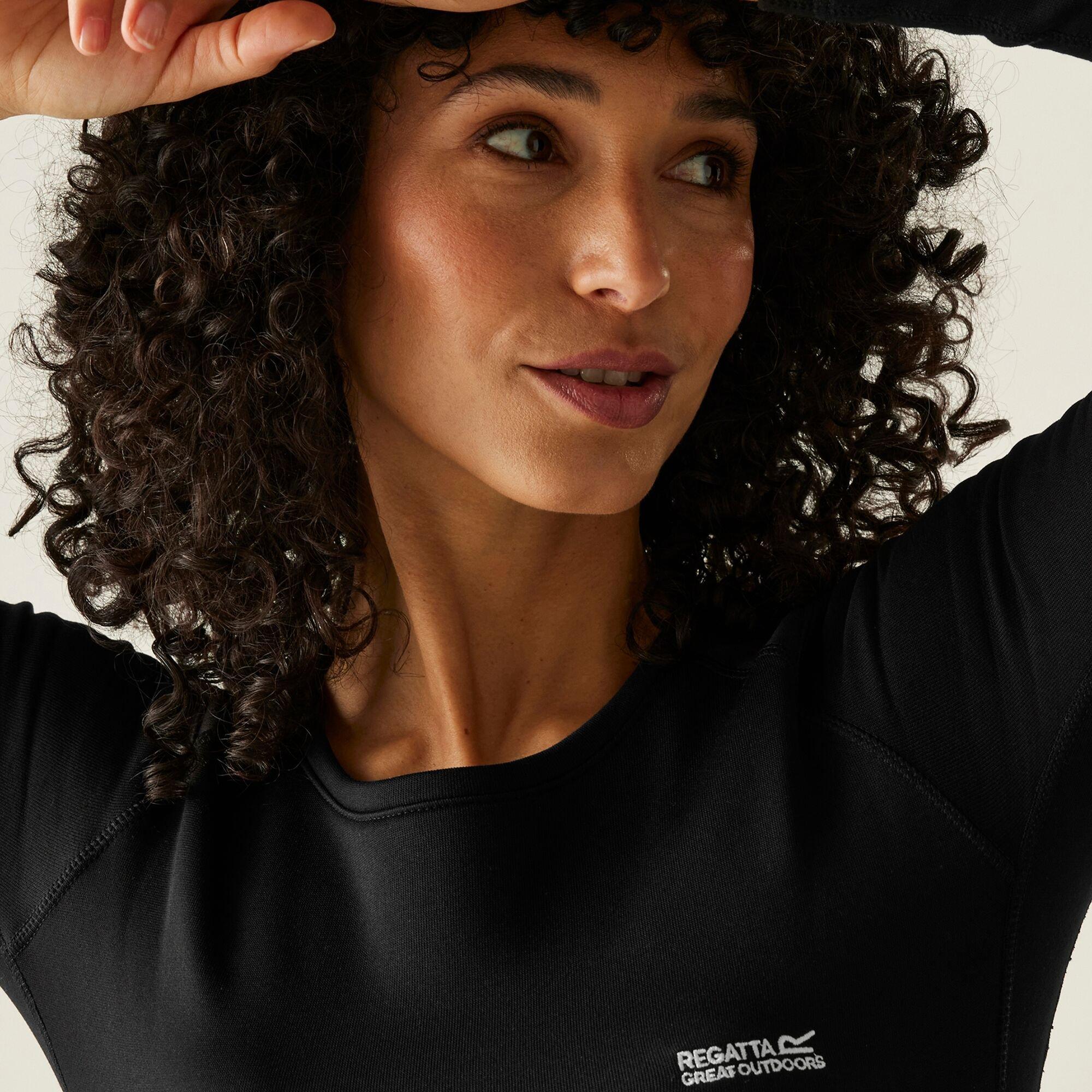 Black - Regatta - Womens Thermal Baselayer Set - 4