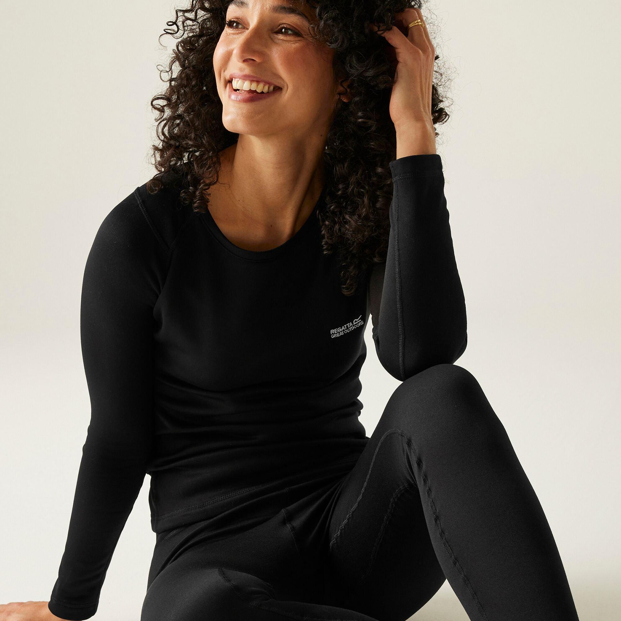 Black - Regatta - Womens Thermal Baselayer Set - 5