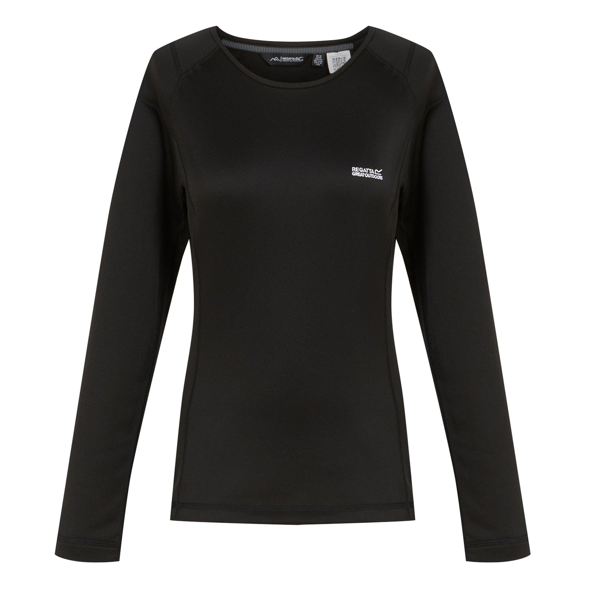 Black - Regatta - Womens Thermal Baselayer Set - 6