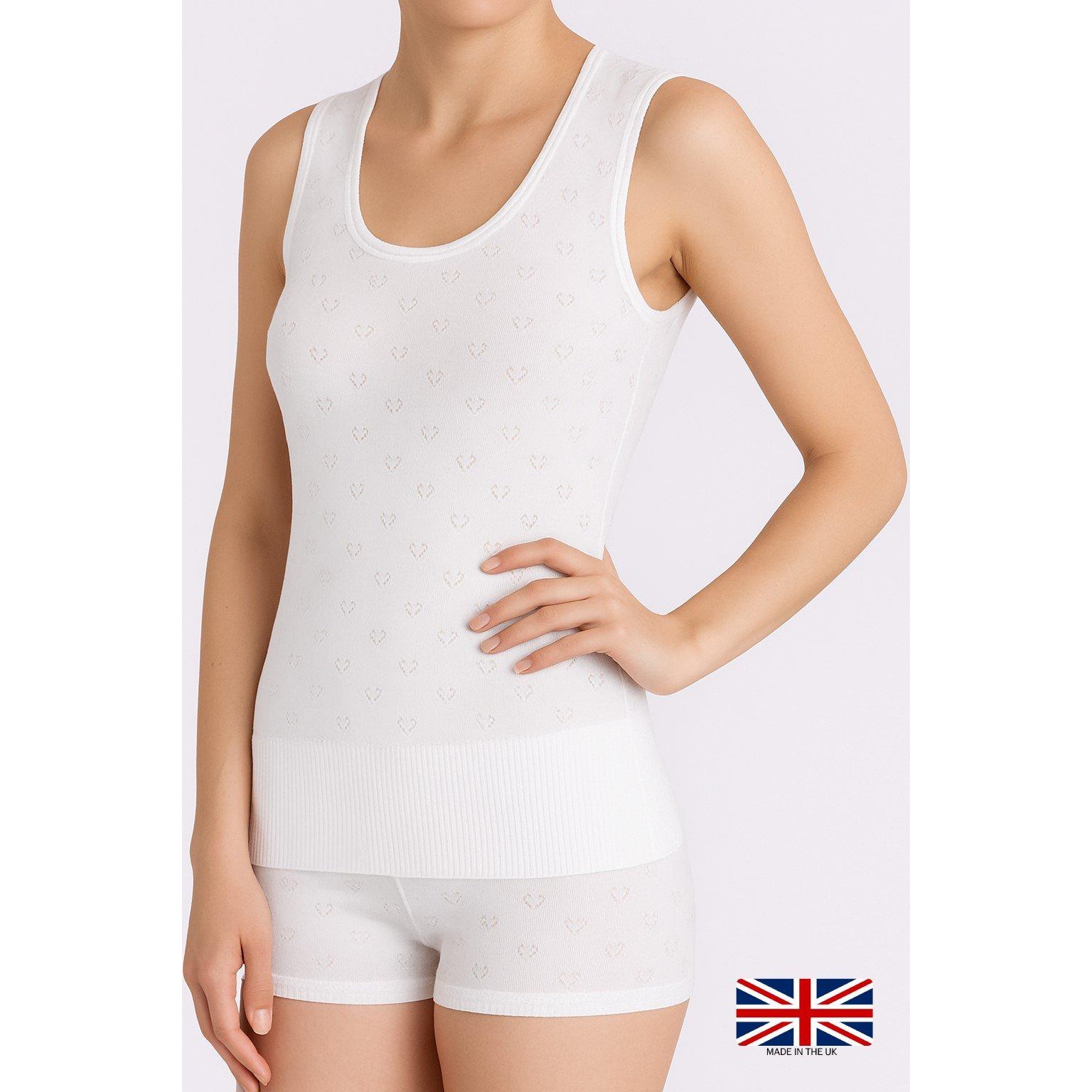 White - Valbonne - LADIES THERMAL NO SLEEVE VEST - 2