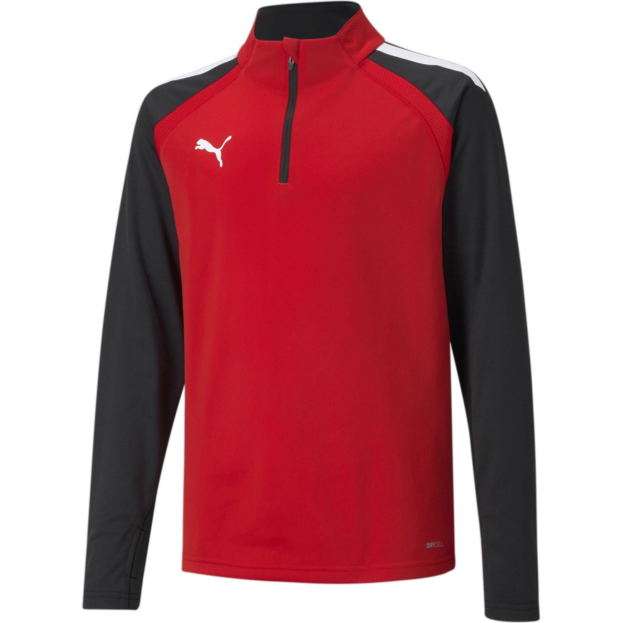 Rød - Puma - (4) Teamliga 1/4 Zip Top Juniors - 1