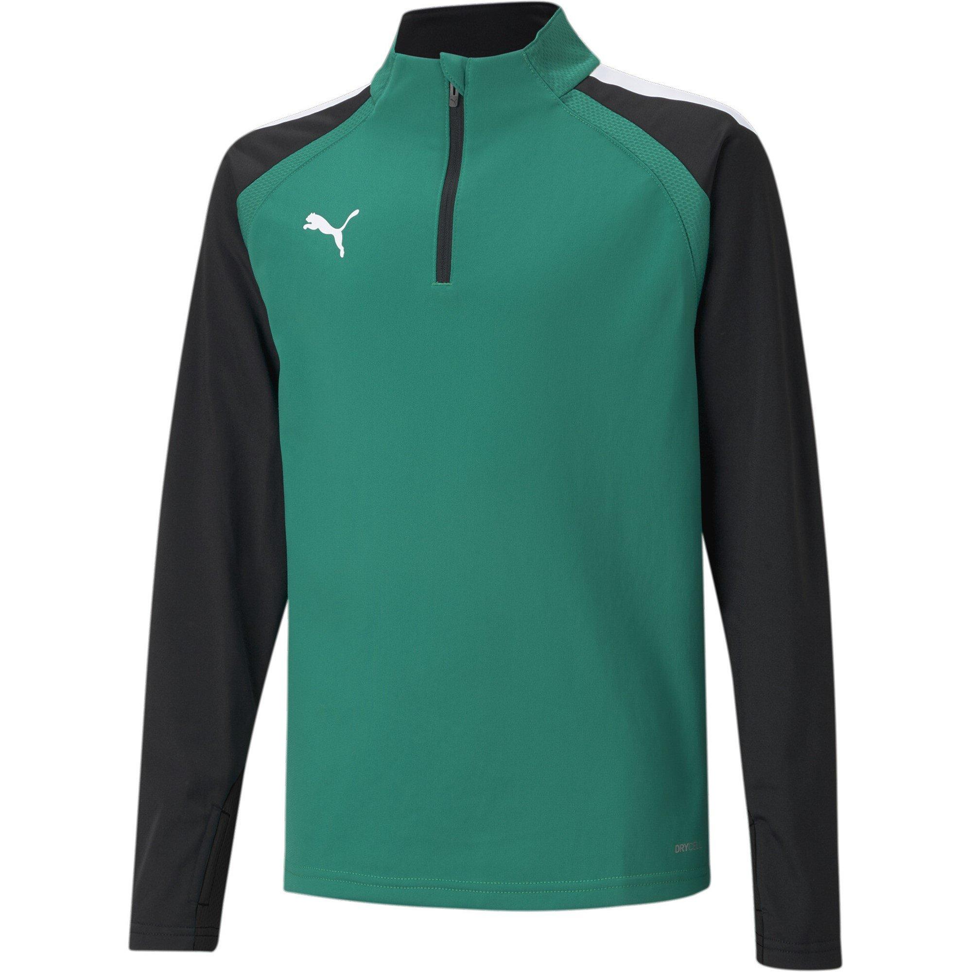Puma  Kids (4) Teamliga 1/4 Zip Top Juniors - Green - 13-14
