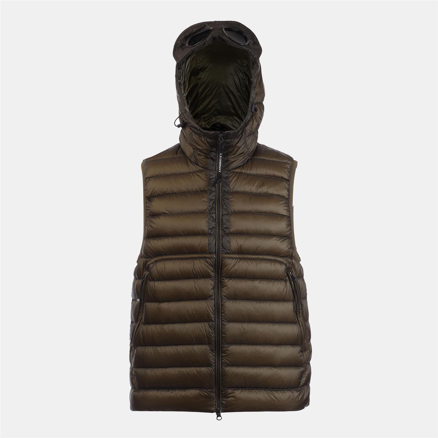 CP Company D.D. Shell Goggle Down Gilet - Green - Size 2XL