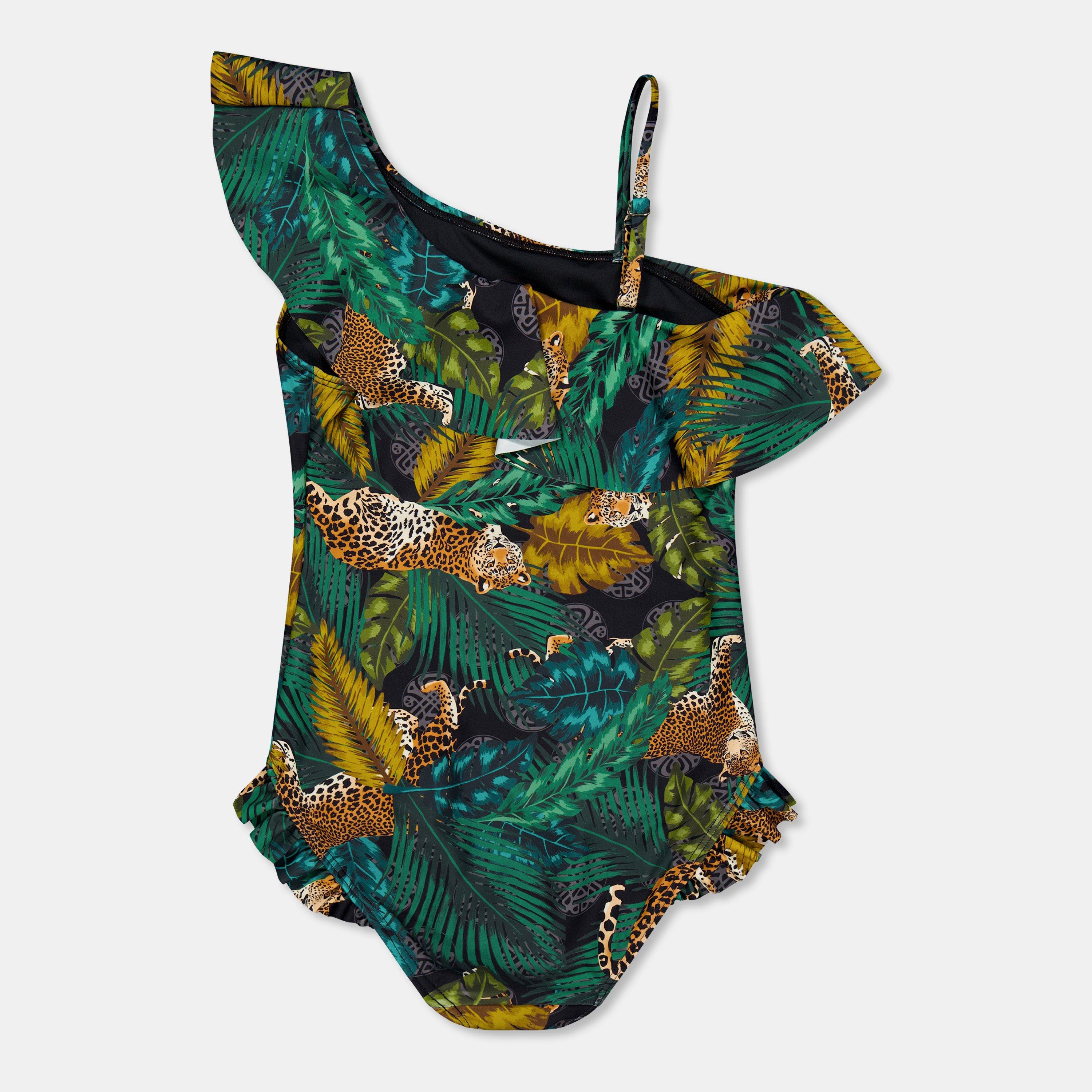 Jungle animale - Biba - Kids' Frill Short-Sleeve Scoop Neck Swimsuit - 2