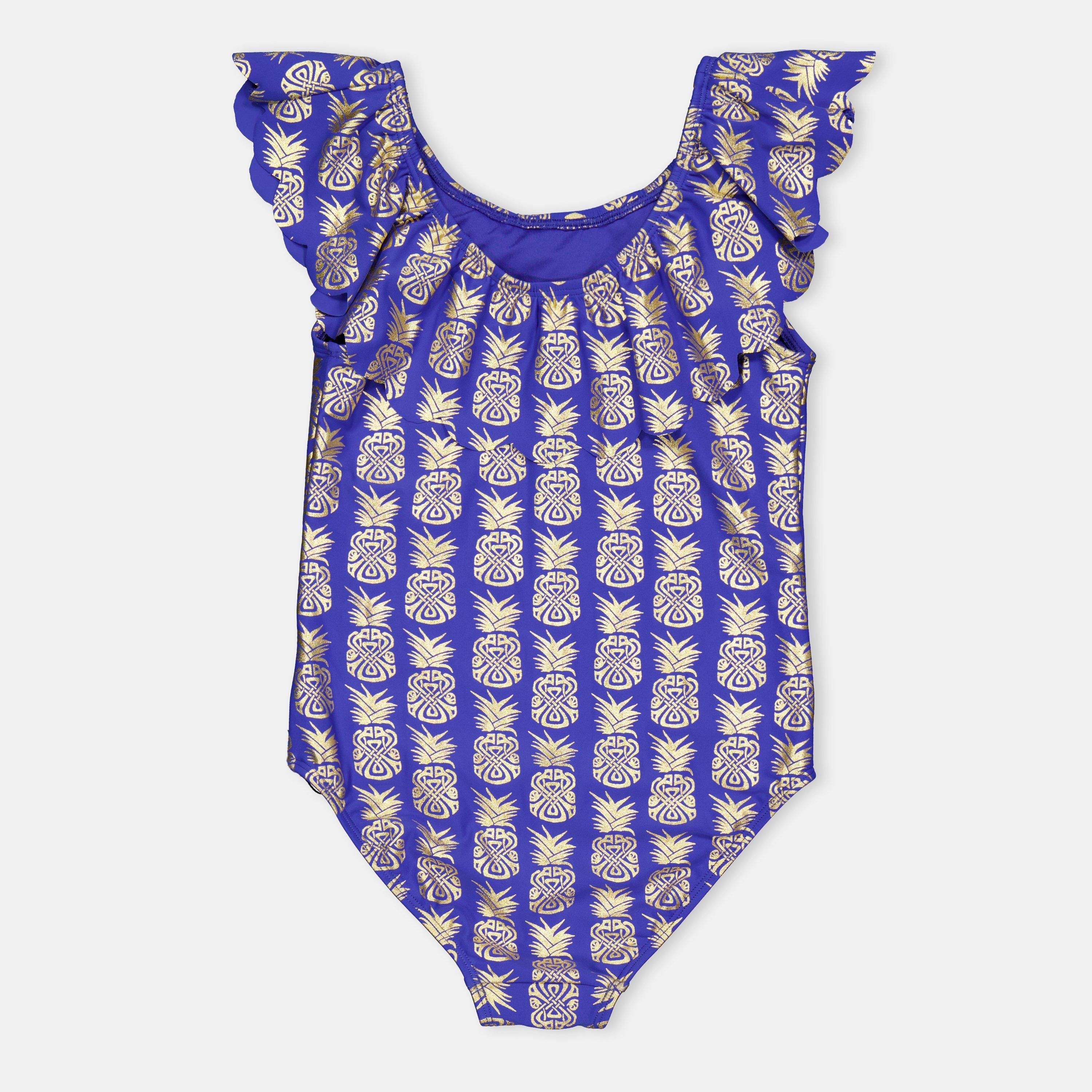 Ananas - Biba - Kids' Frill Scoop Neck Swimsuit - 2