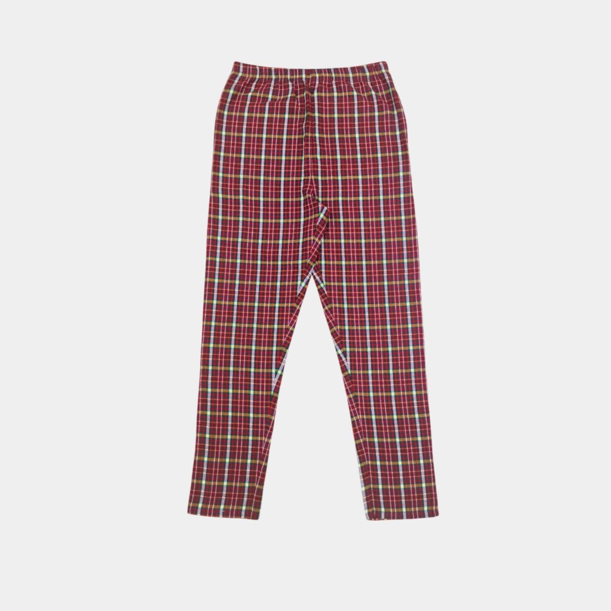Provjeri - Linea - Unisex Kids Christmas Check Cotton Long Sleeve Pyjama Set - 4