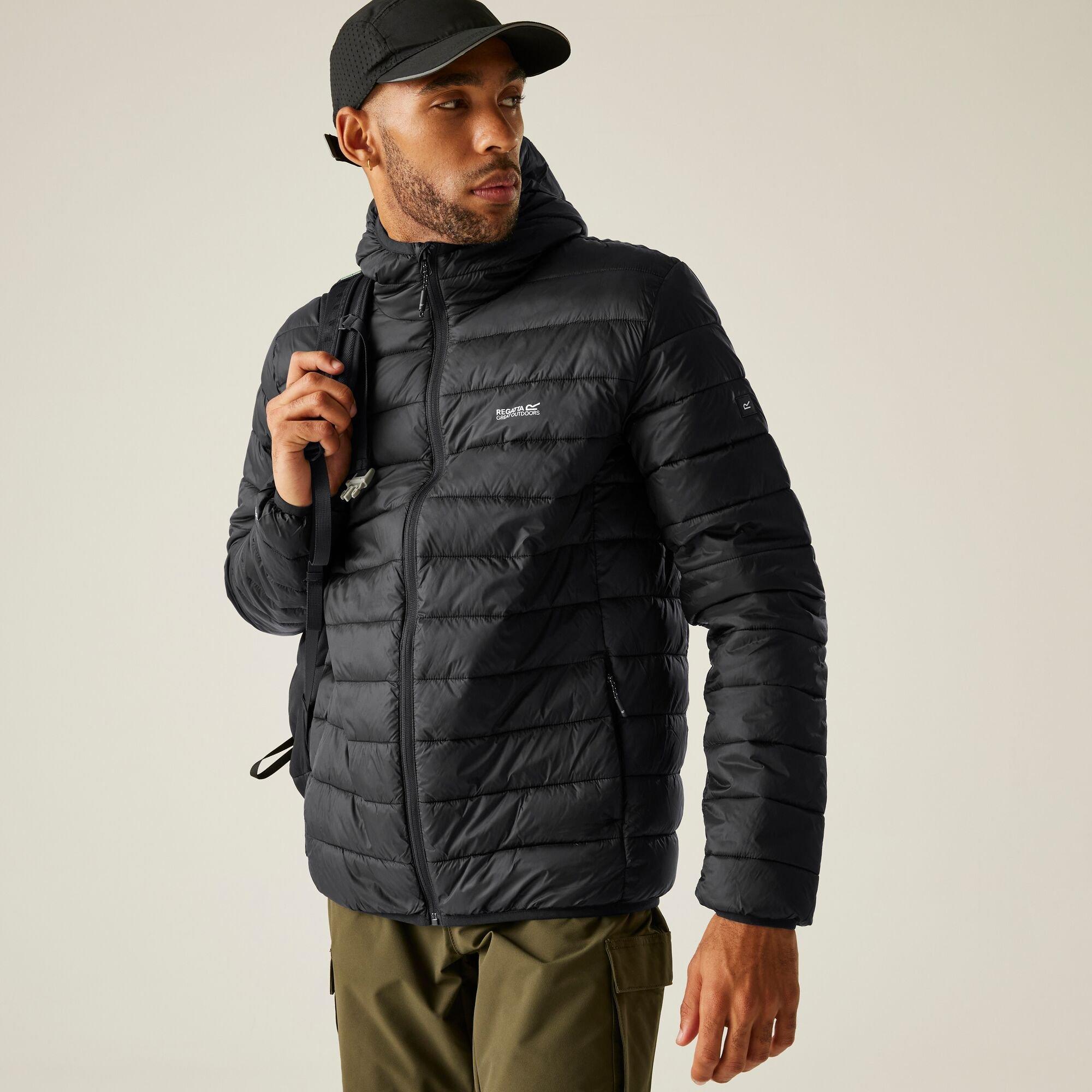 Black - Regatta - Men's Marizion Water-Repellent Insulated Quilted Jacket - 4