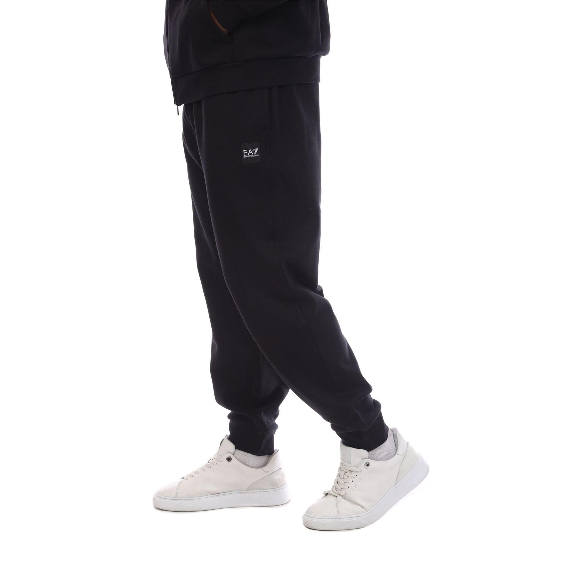 Black - EA7 - Box Logo Zip Hooded Tracksuit - 3