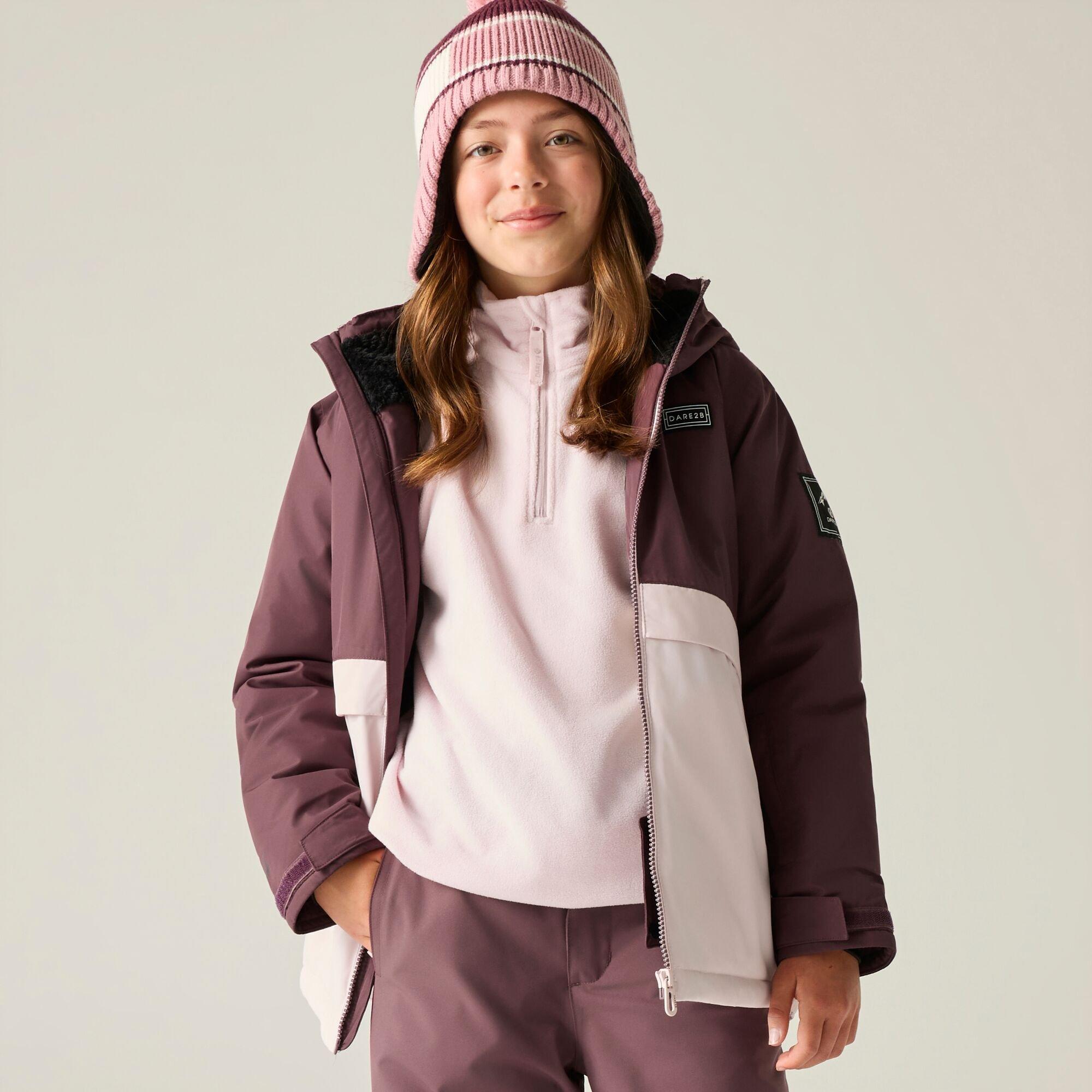 Huckleberry/Pin - Dare 2b - Kids Wing It Waterproof Jacket - 1