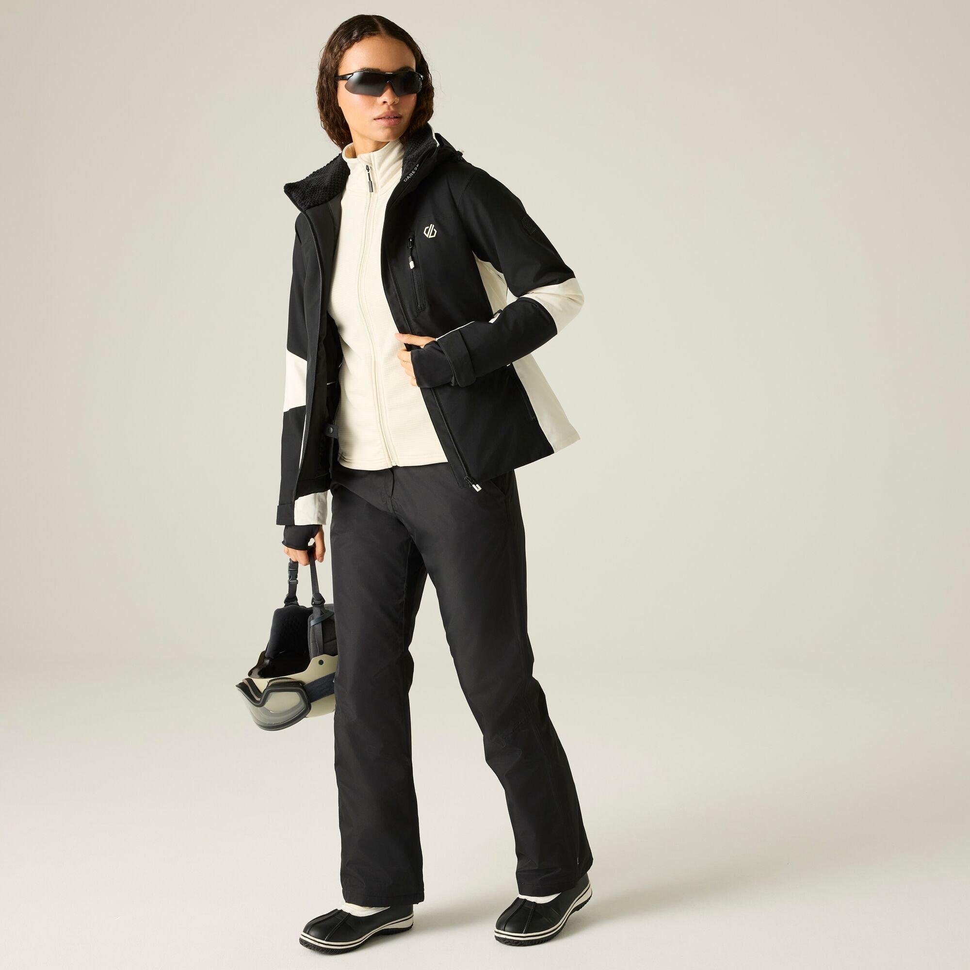 Black/Egret - Dare 2b - Womens Lumi Ski Jacket - 3