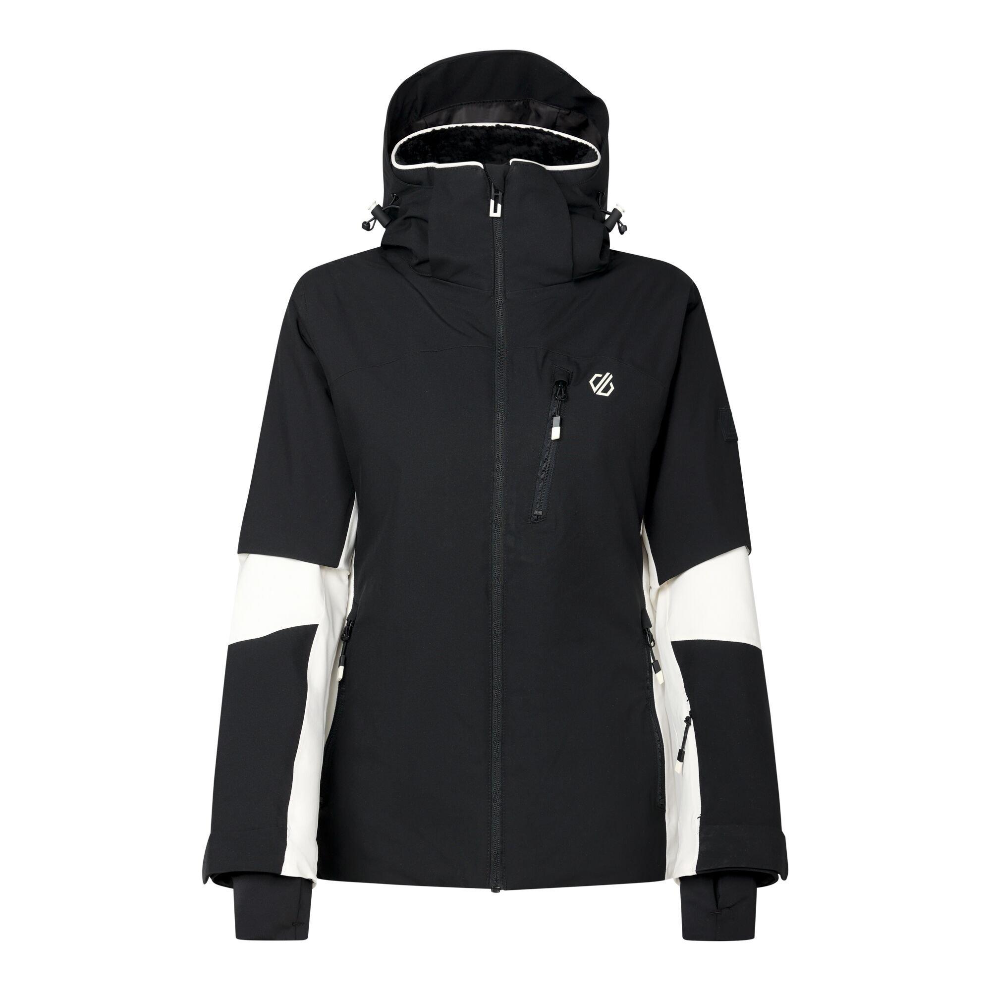 Black/Egret - Dare 2b - Womens Lumi Ski Jacket - 10