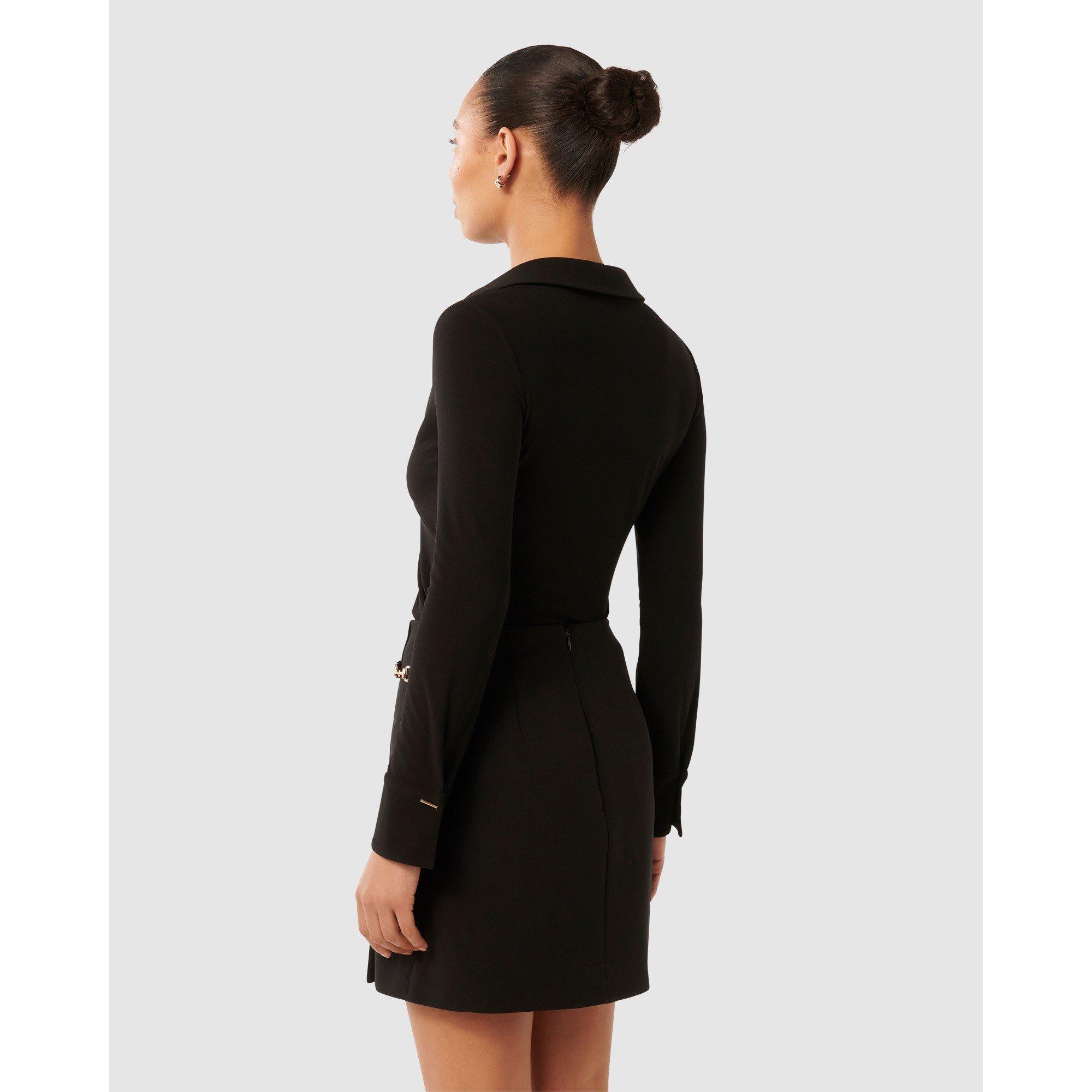 Black - Forever New - Emilia Twist Front Crepe Shirt - 6