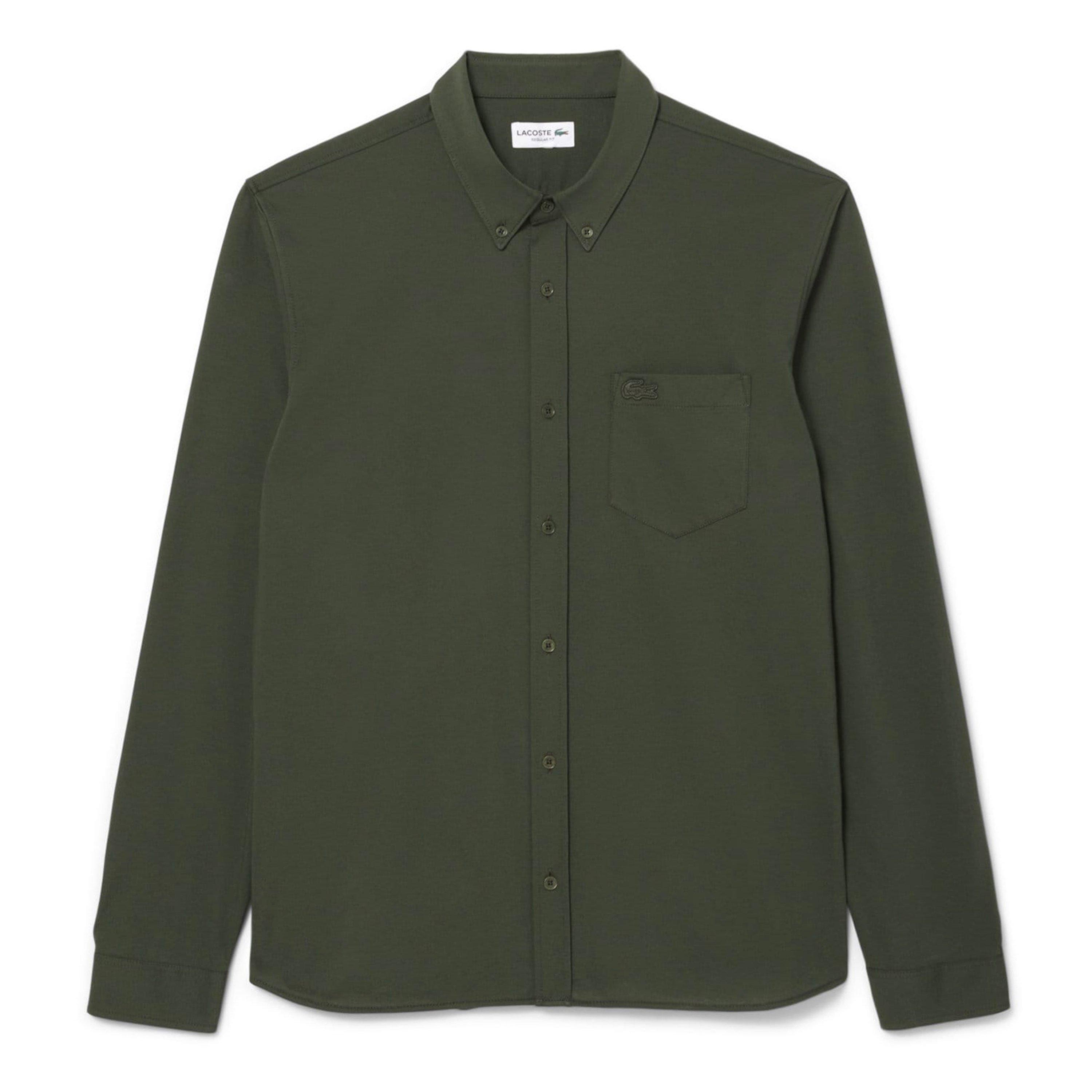 Green - Lacoste - Regular-Fit Cotton Jersey Shirt - 1