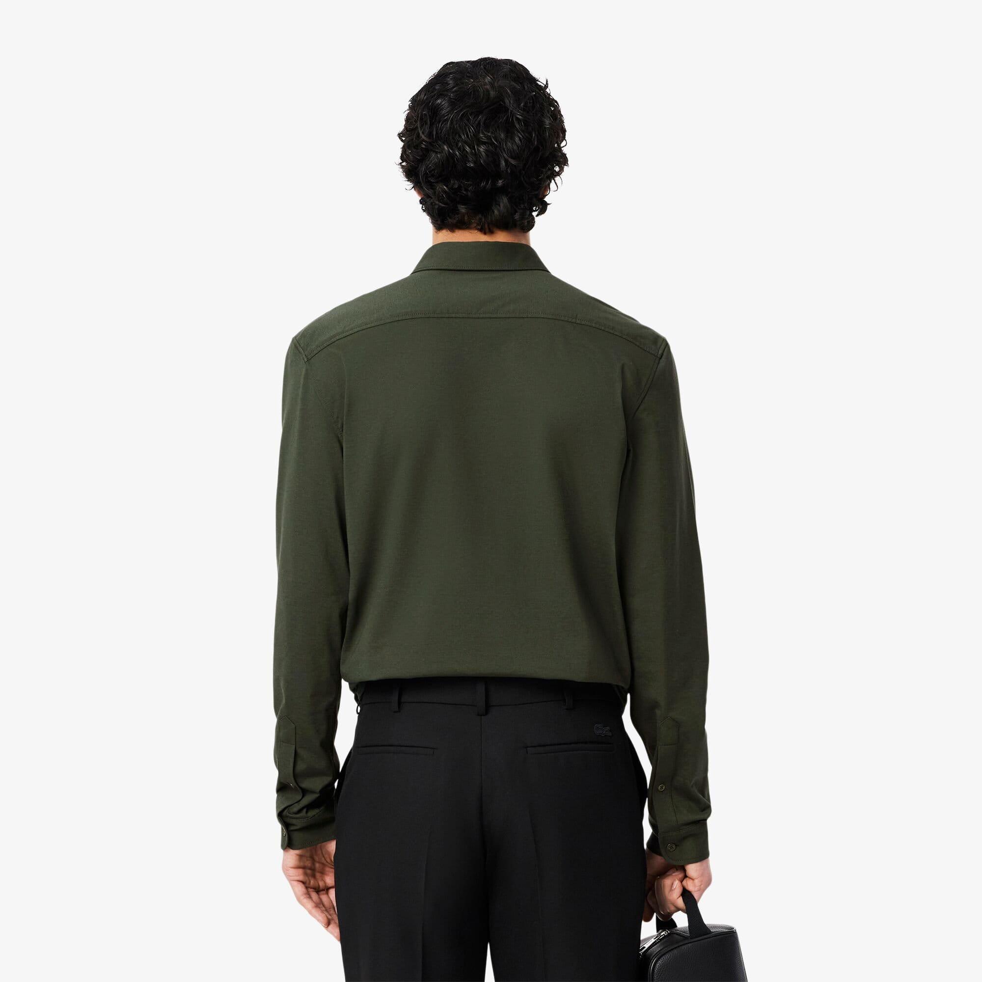 Green - Lacoste - Regular-Fit Cotton Jersey Shirt - 3