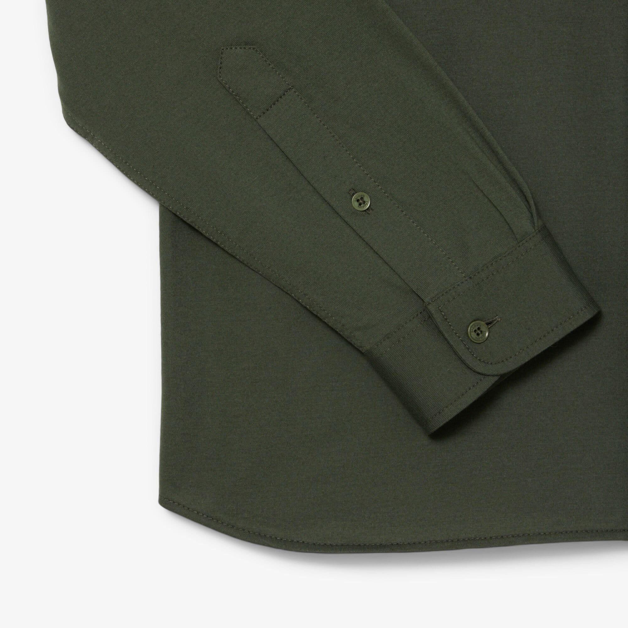 Green - Lacoste - Regular-Fit Cotton Jersey Shirt - 5