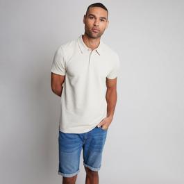 Threadbare Seersucker Textured Cotton Polo Shirt