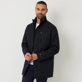 Threadbare Broxburn Showerproof Funnel Neck Lightweight Mac