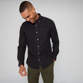Threadbare Long Sleeve Soft Feel Cotton Blend Shirt