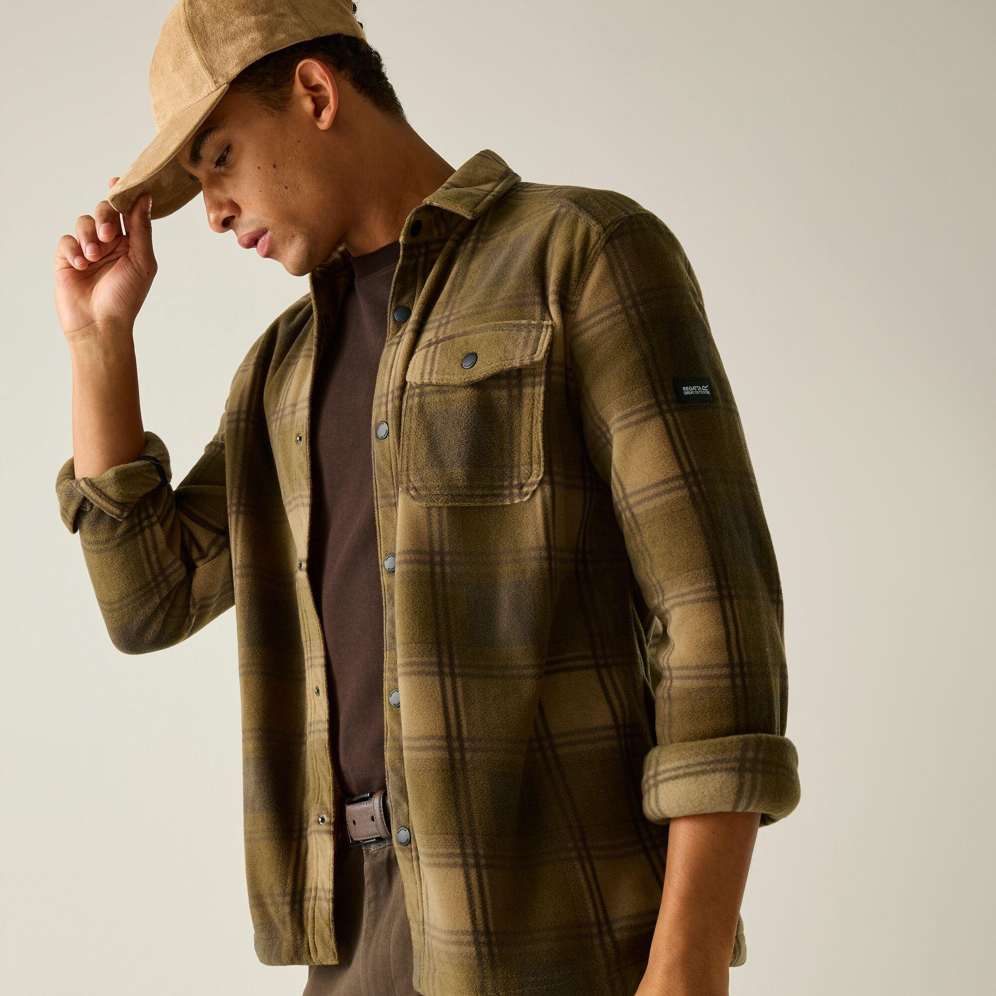 Rich Tan/Ground - Regatta - Mens Frankie Fleece Shirt - 2
