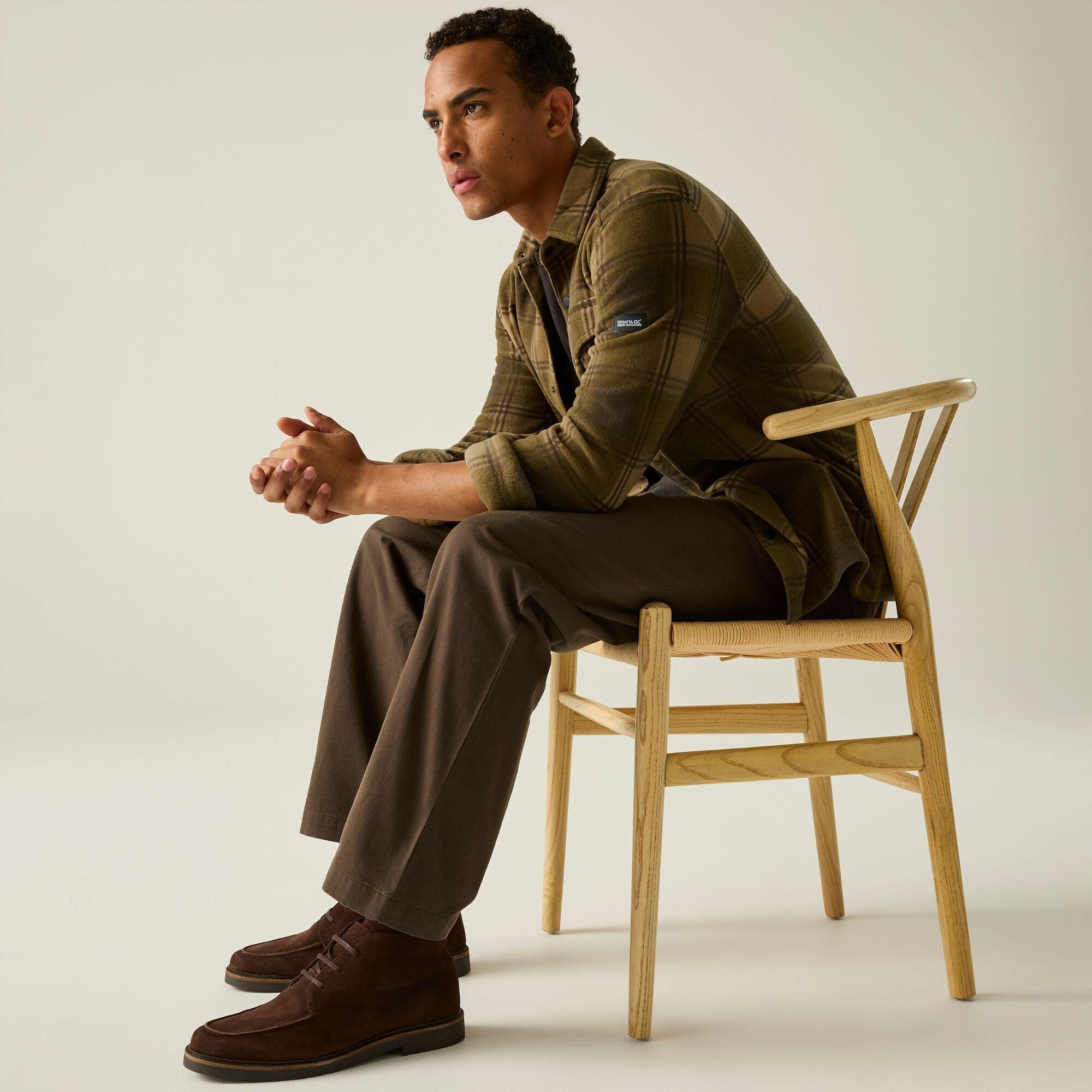 Rich Tan/Ground - Regatta - Mens Frankie Fleece Shirt - 5