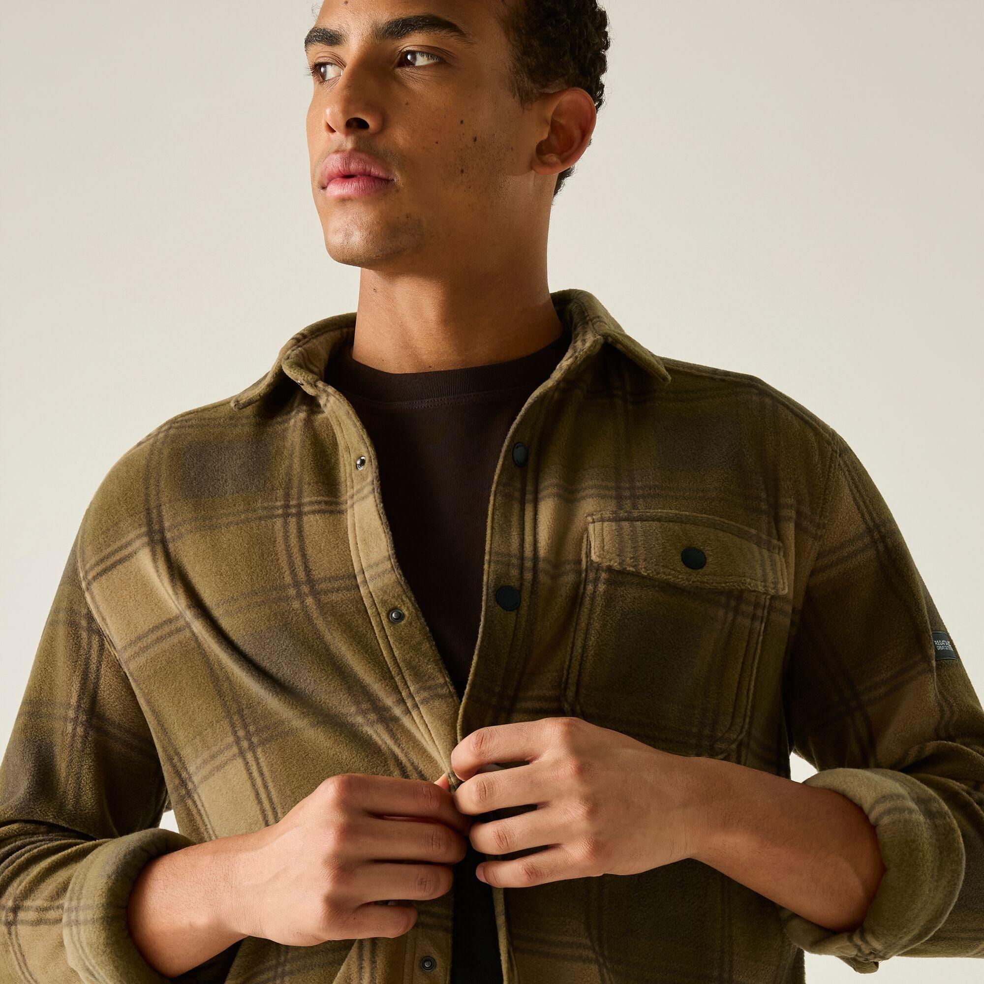 Rich Tan/Ground - Regatta - Mens Frankie Fleece Shirt - 6