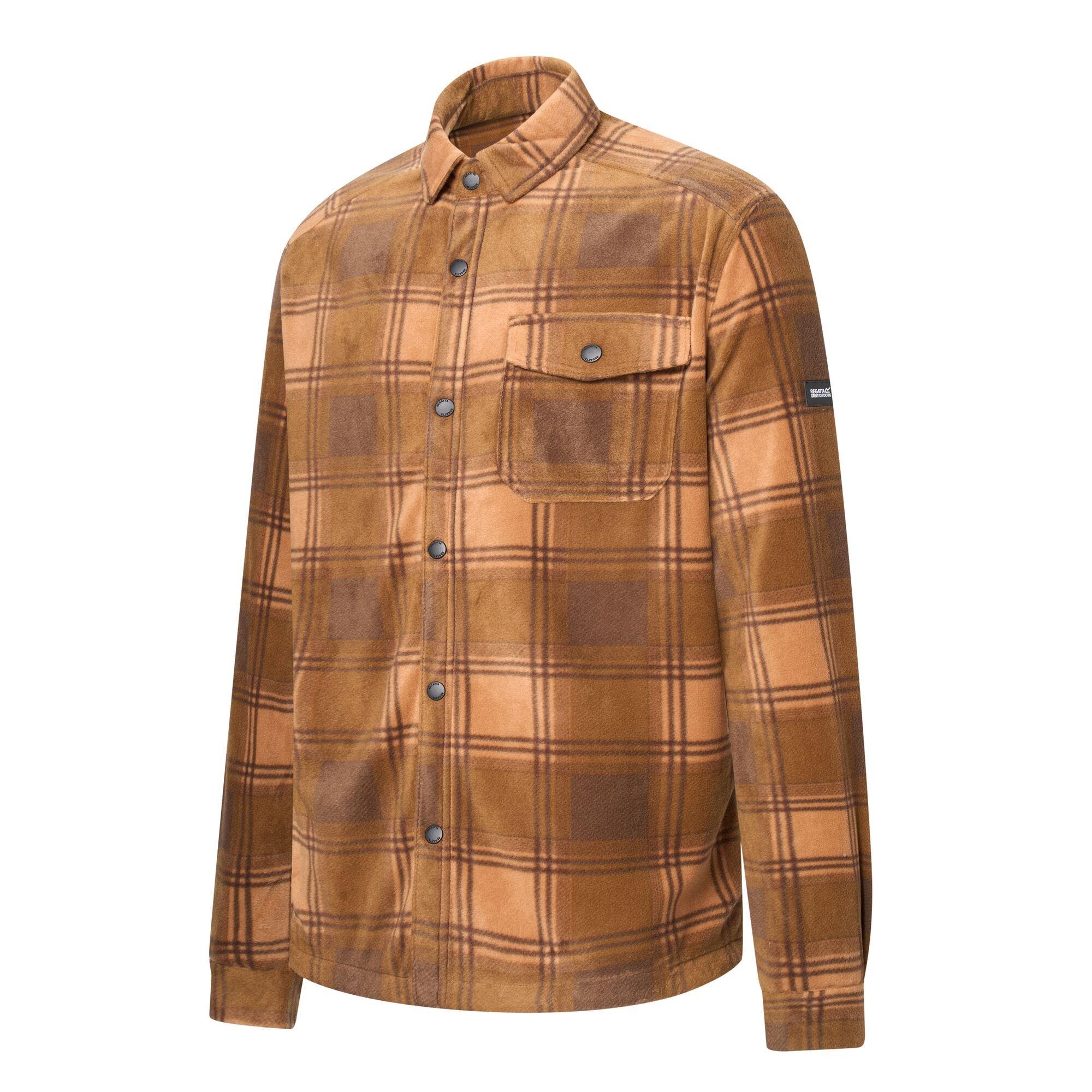 Rich Tan/Ground - Regatta - Mens Frankie Fleece Shirt - 8