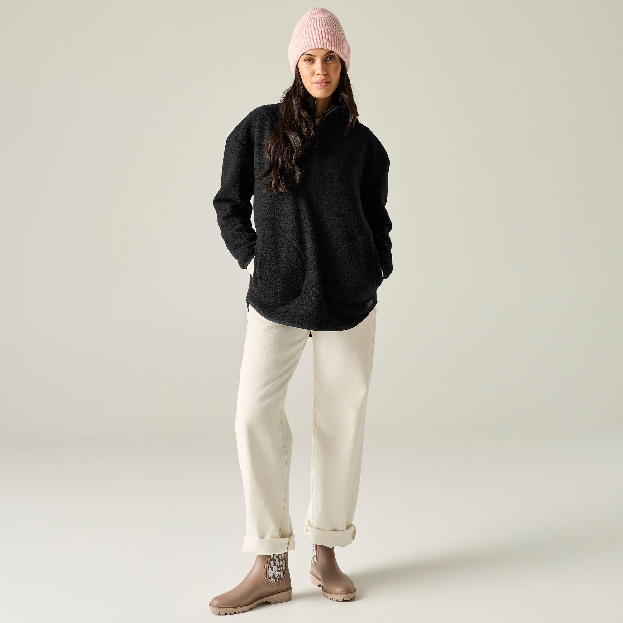 Black - Regatta - Womens Frankie Borg Longline Fleece - 2
