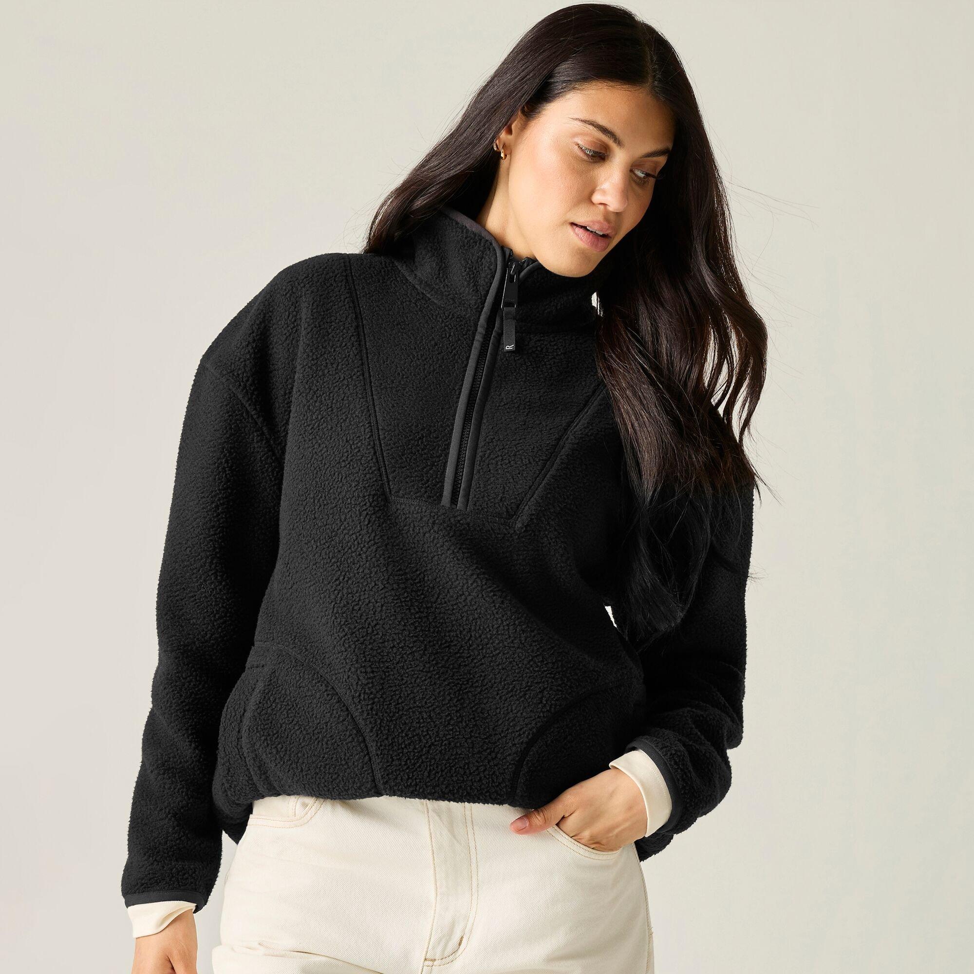 Black - Regatta - Womens Frankie Borg Longline Fleece - 7