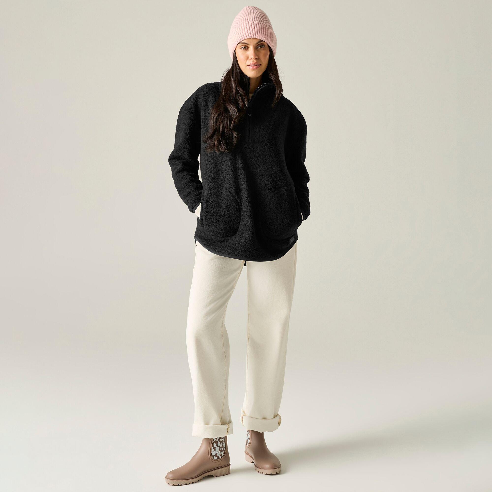 Black - Regatta - Womens Frankie Borg Longline Fleece - 8