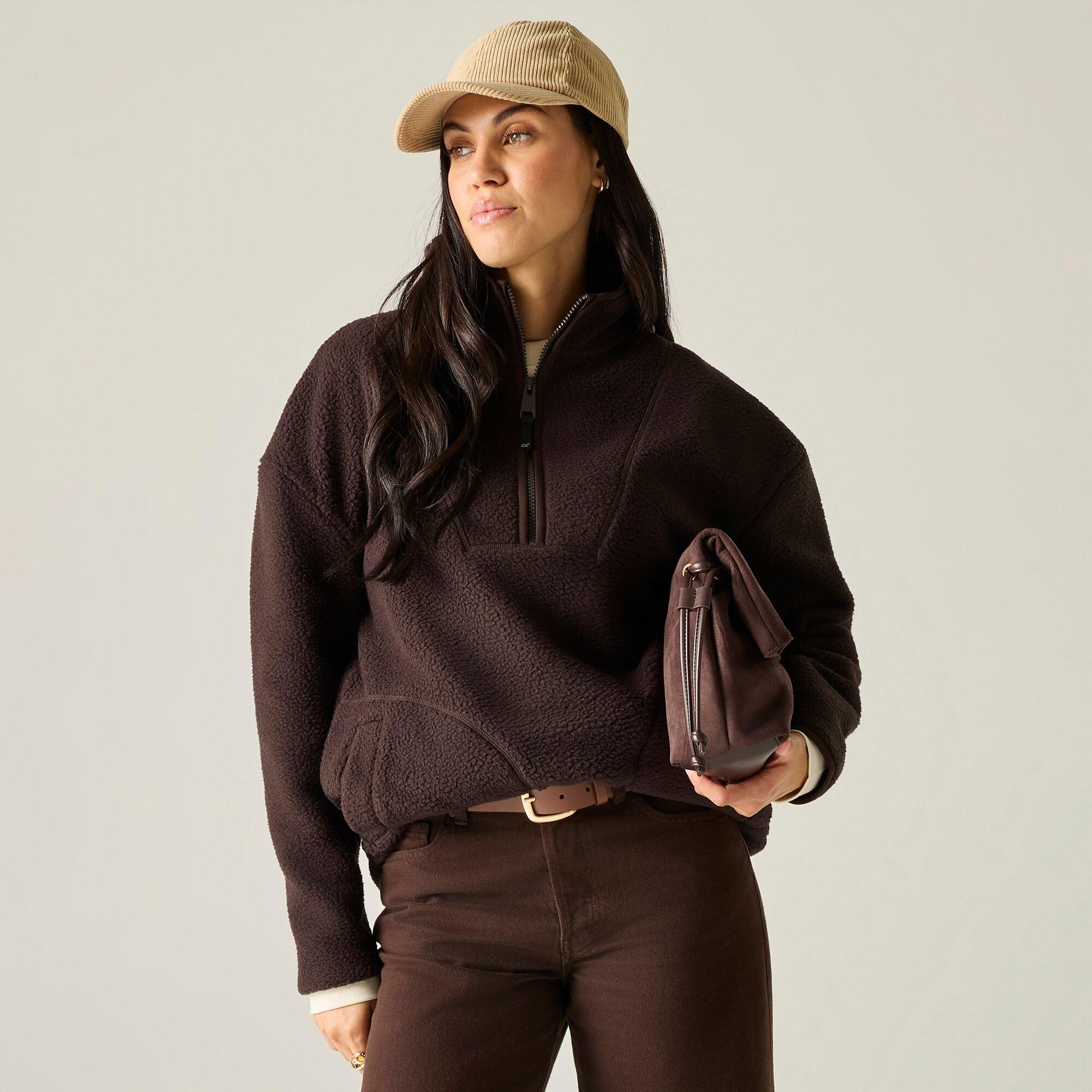 Dark Chocolate - Regatta - Womens Frankie Borg Longline Fleece - 4