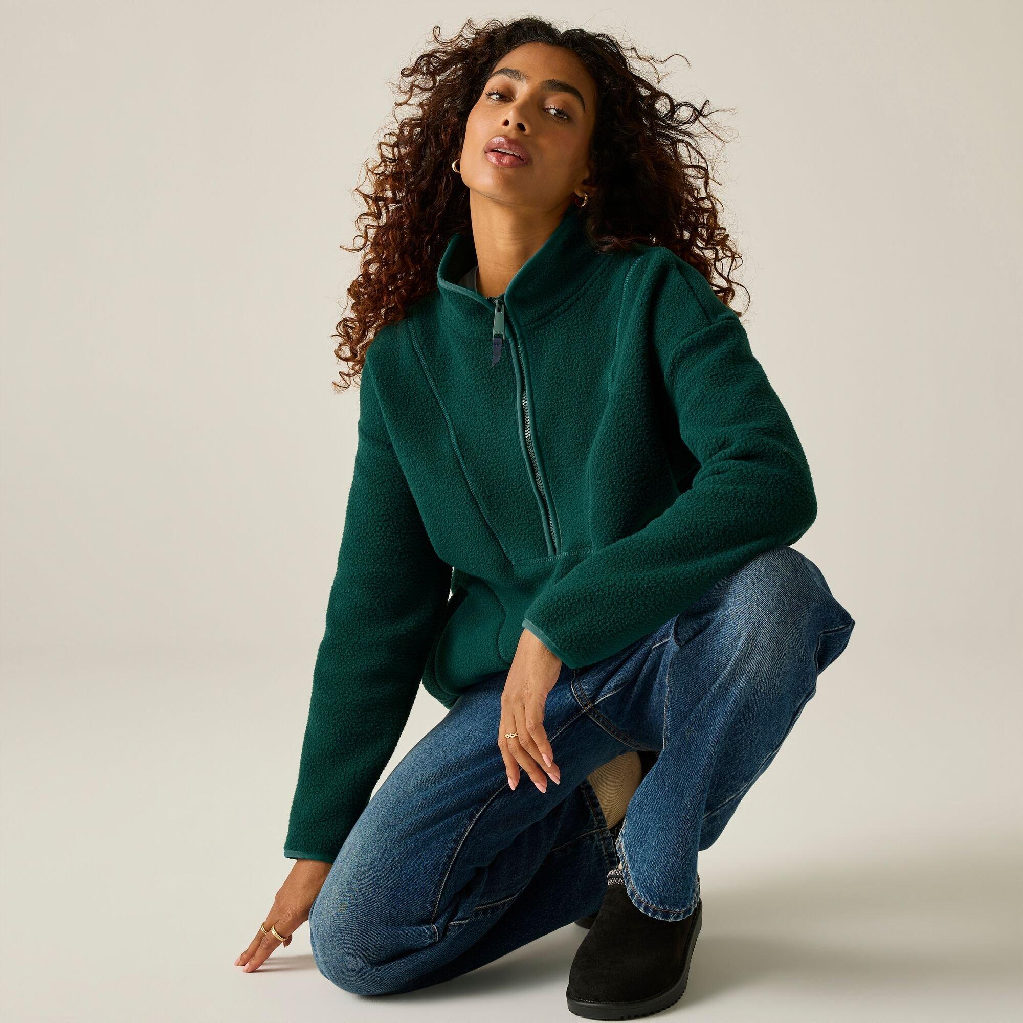 Womens Frankie Borg Longline Fleece