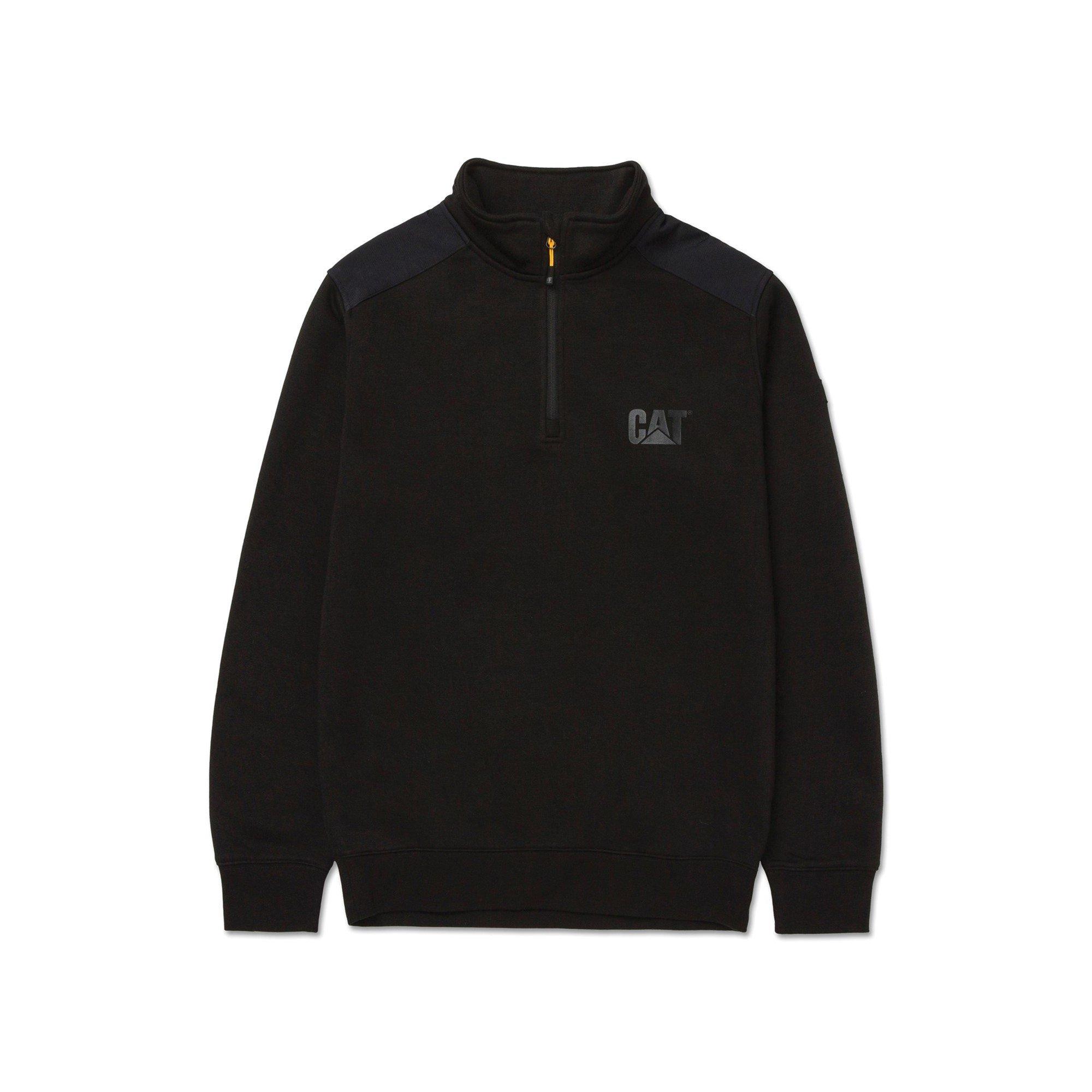 Black - Caterpillar - Essential 1/4 Zip Sweatshirt - 1