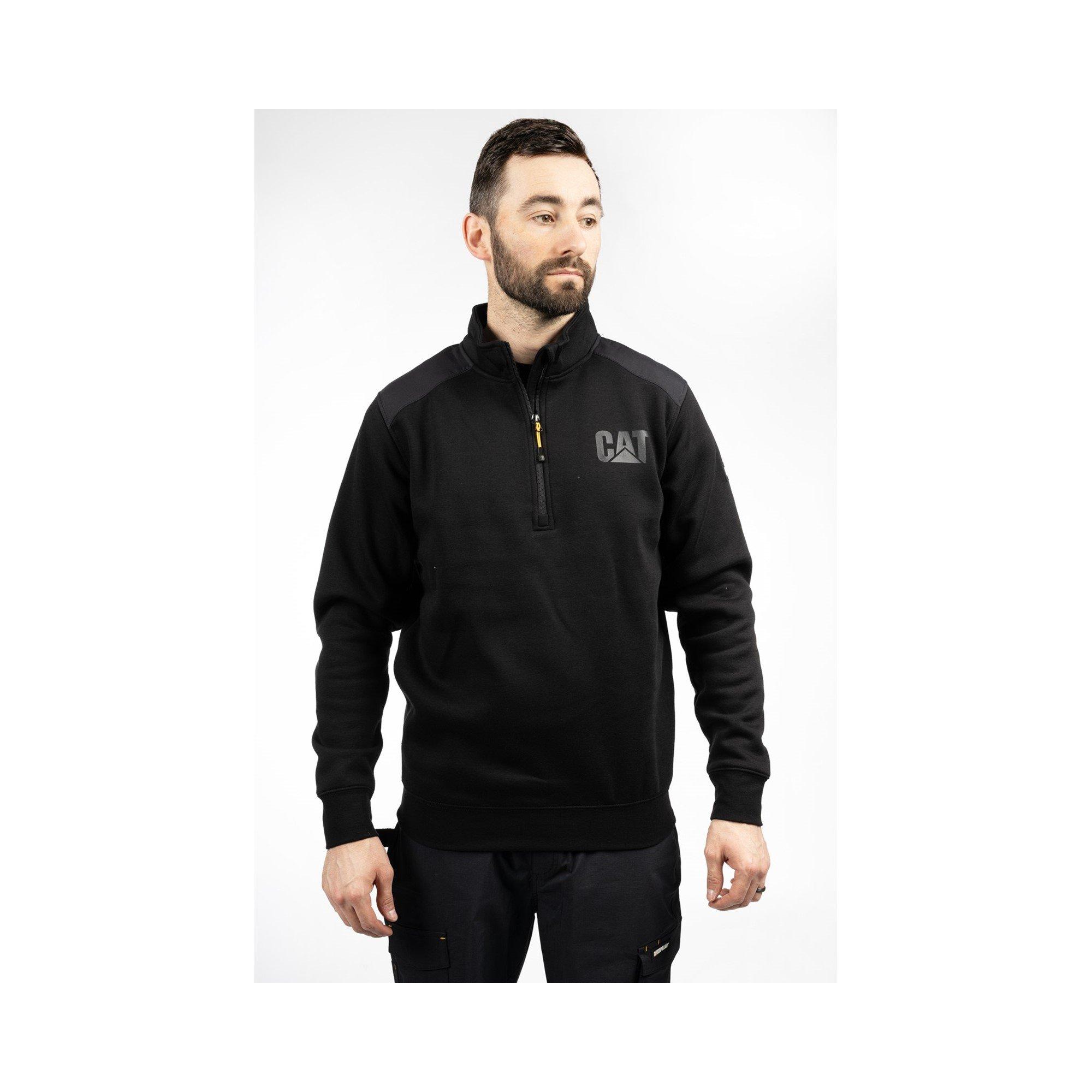 Black - Caterpillar - Essential 1/4 Zip Sweatshirt - 4