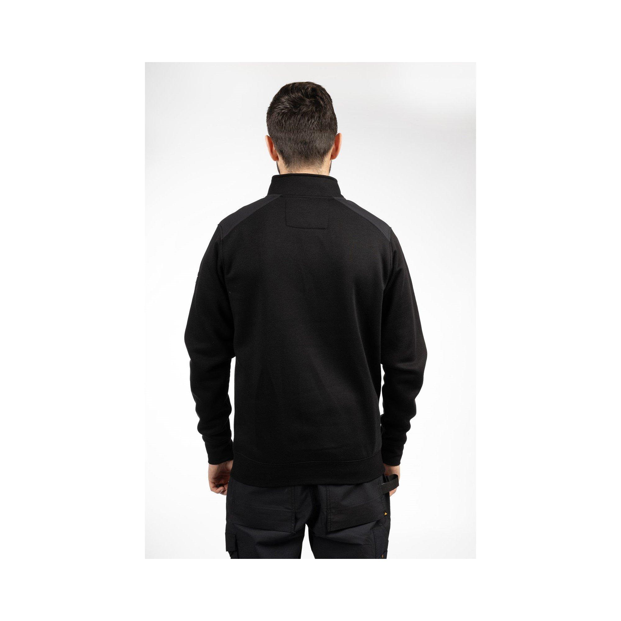 Black - Caterpillar - Essential 1/4 Zip Sweatshirt - 5
