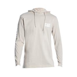 Caterpillar Hooded Long Sleeve Tee